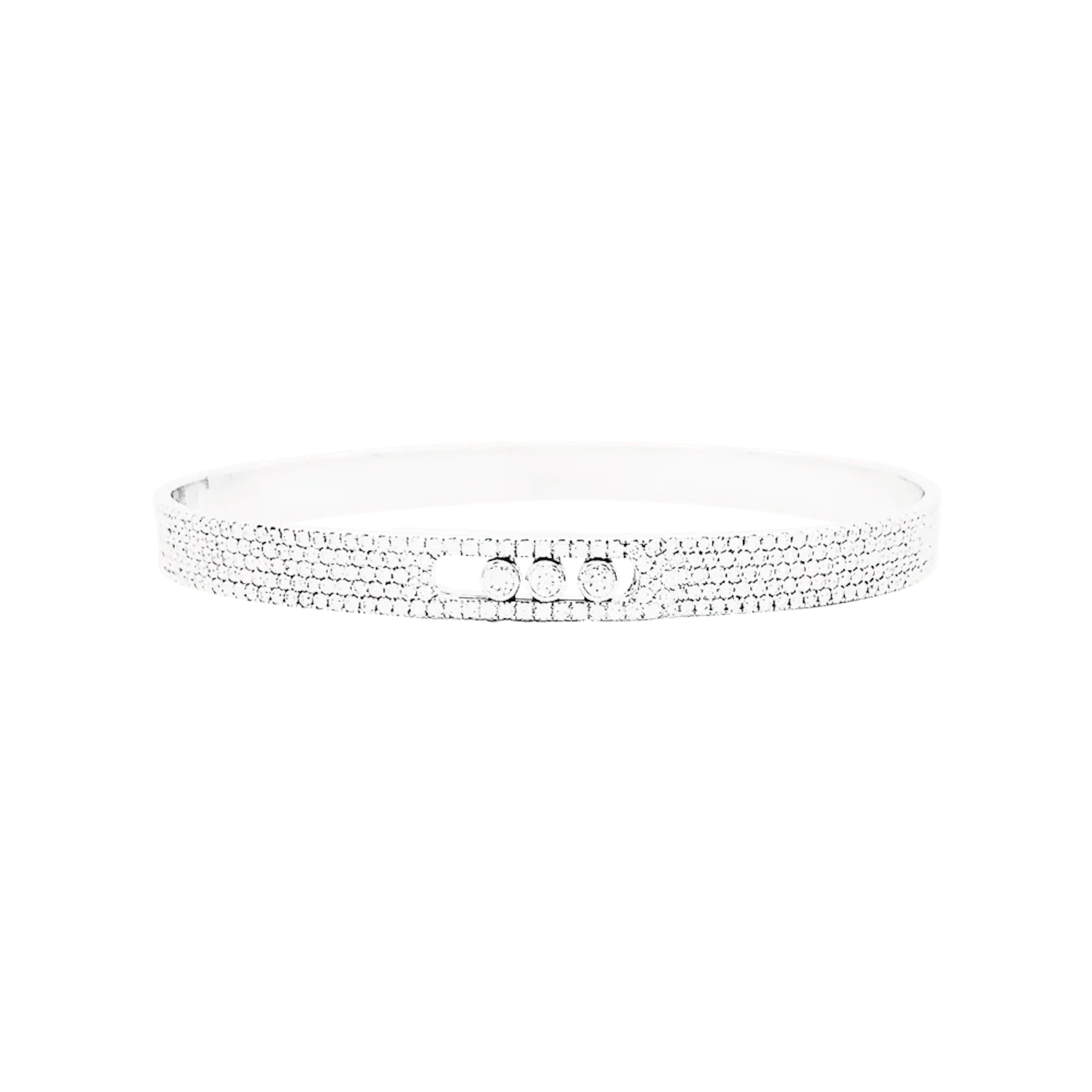 Bracelet MESSIKA "Bangle Pave Move Noa" in white gold and diamonds