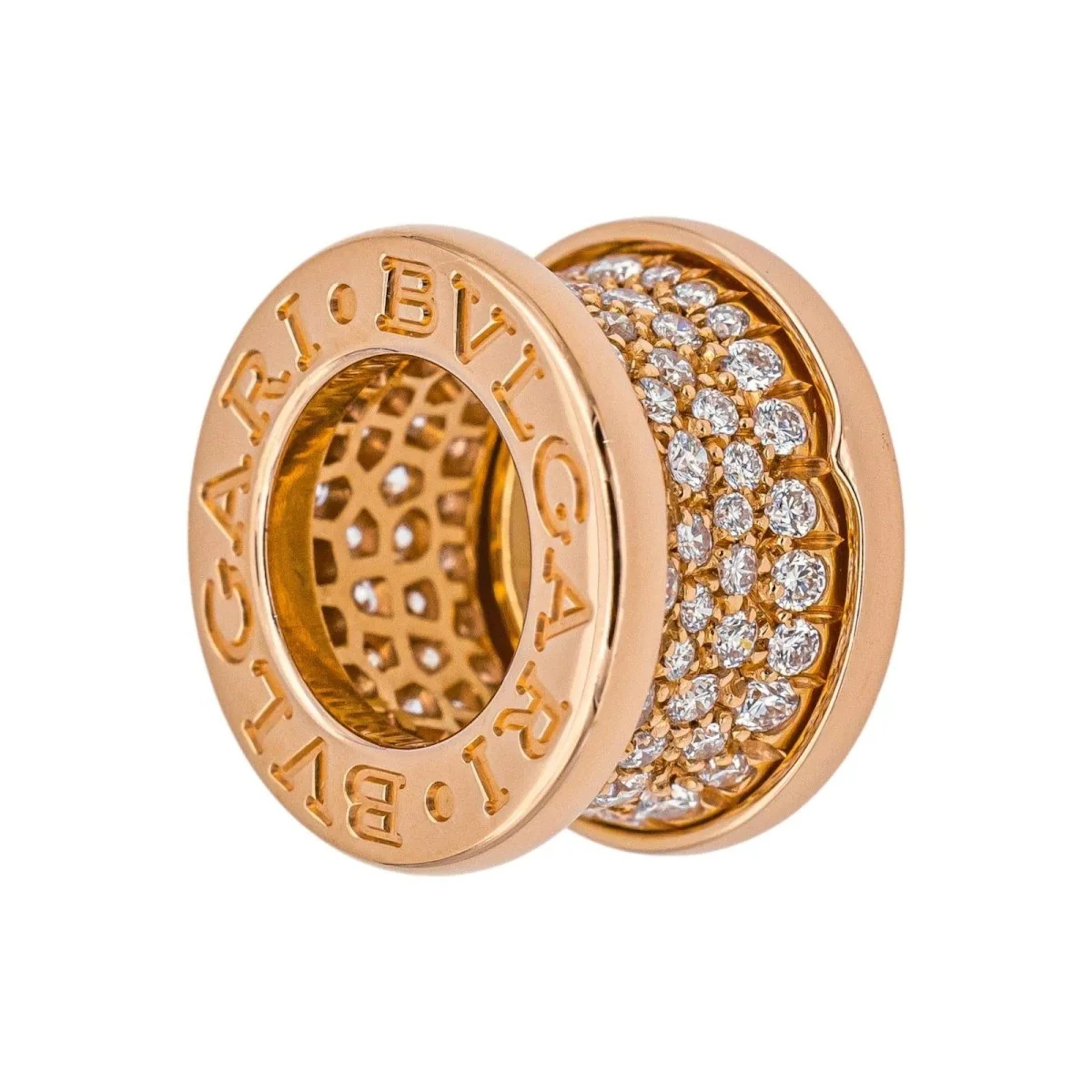 BULGARI "B.Zero1" pendant in rose gold and diamond