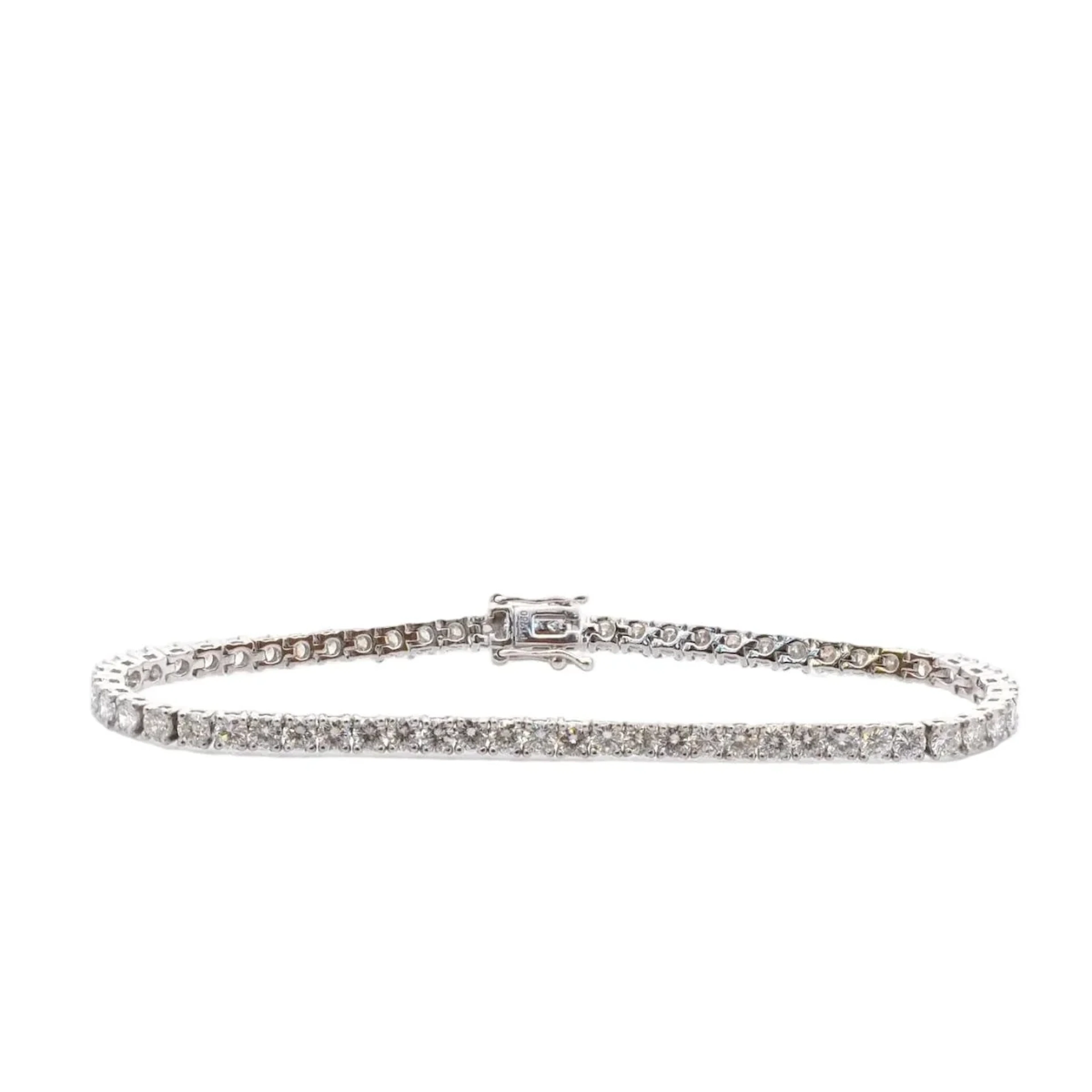 Bracelet Line in paltinium and diamonds