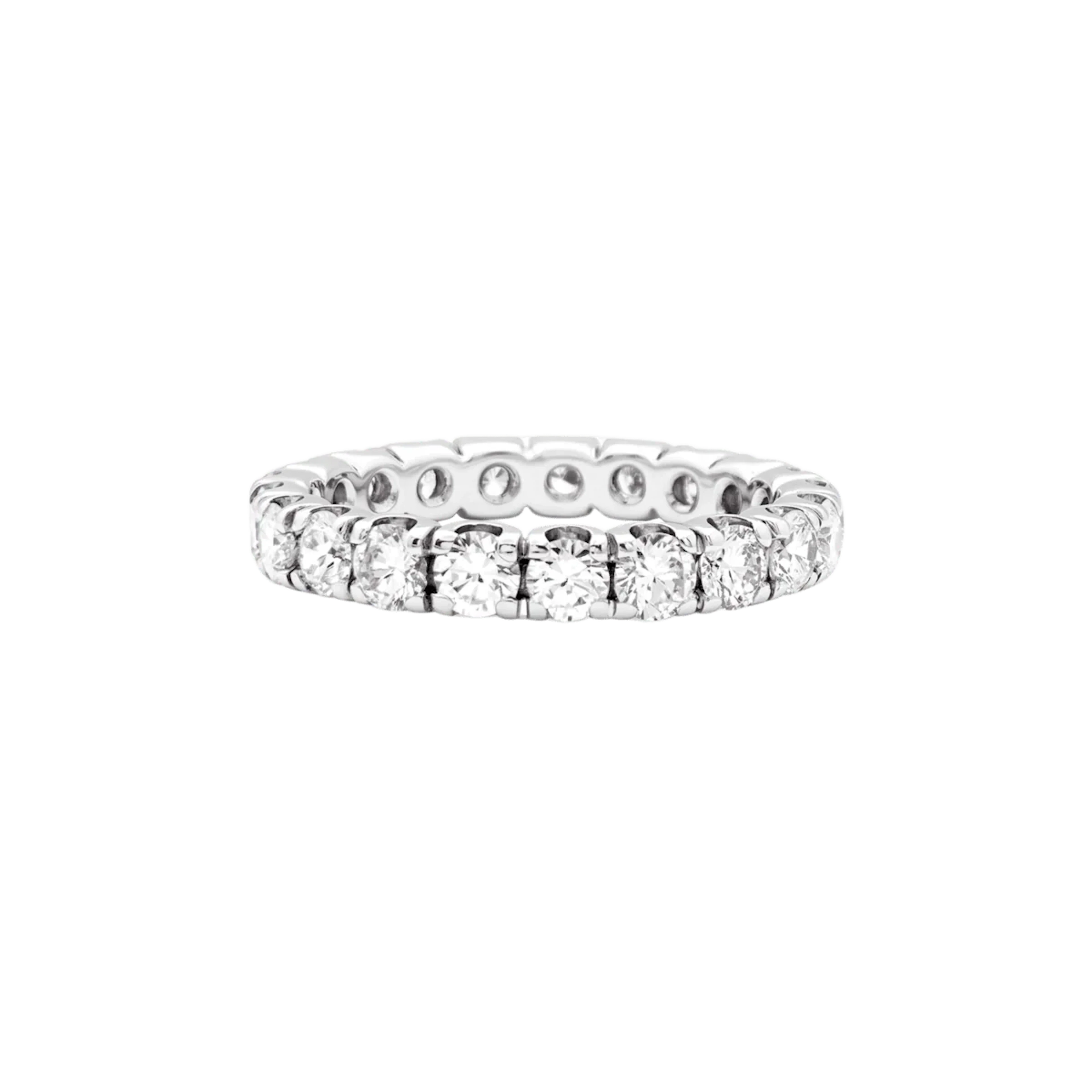 Bague Alliance en or blanc et diamants
