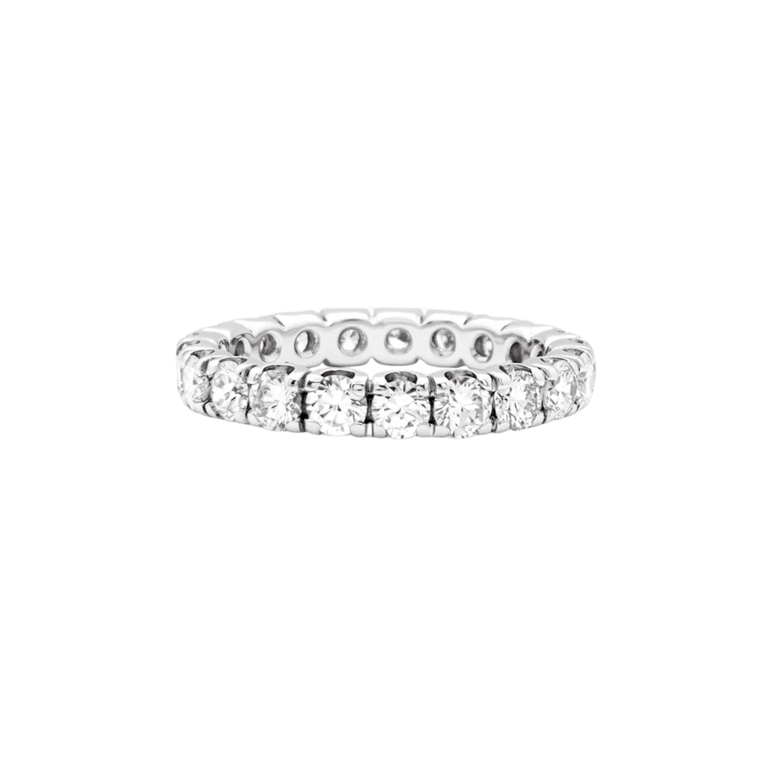 Bague Alliance en or blanc et diamants