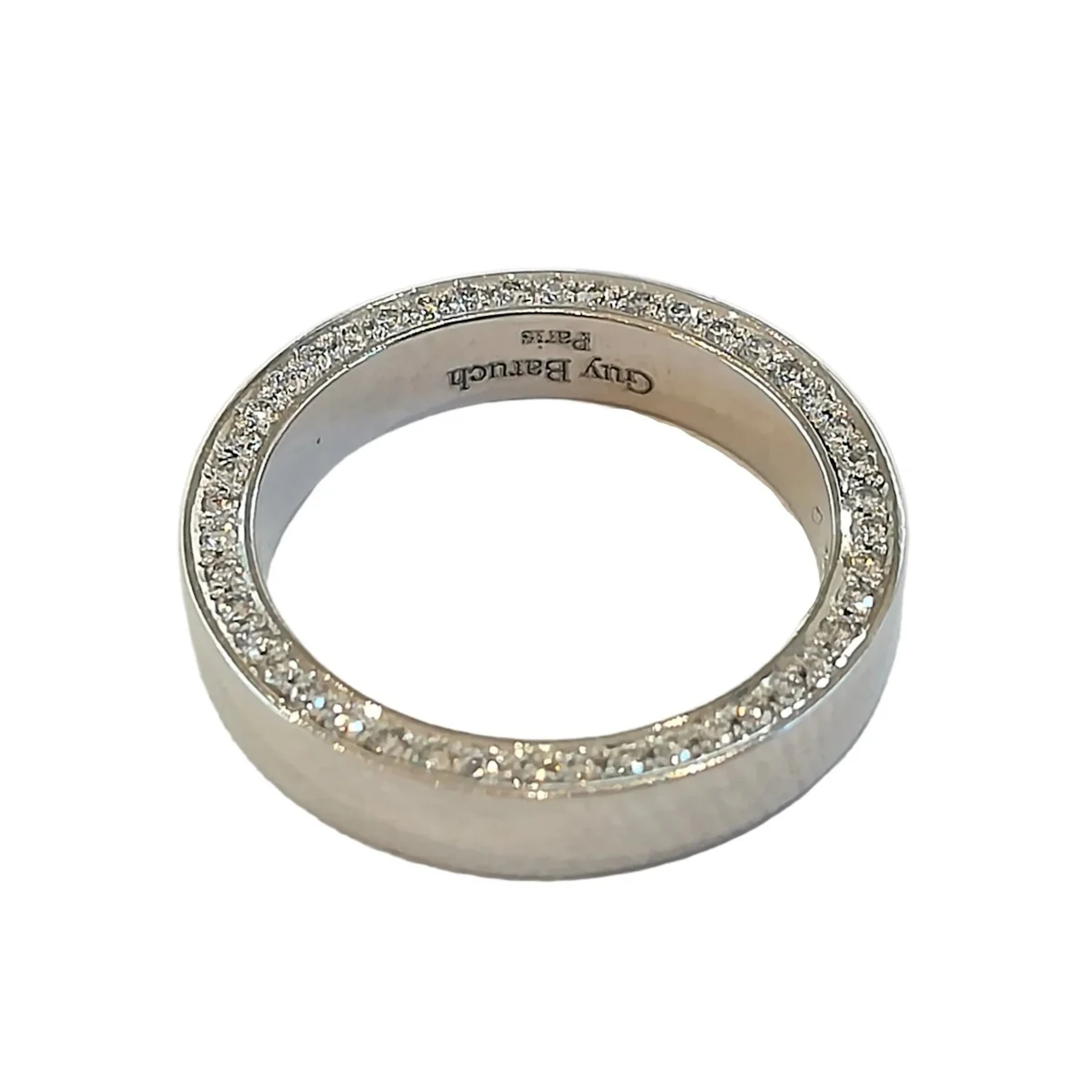 Ring Alliance GUY BARUCH in paltinium and diamonds