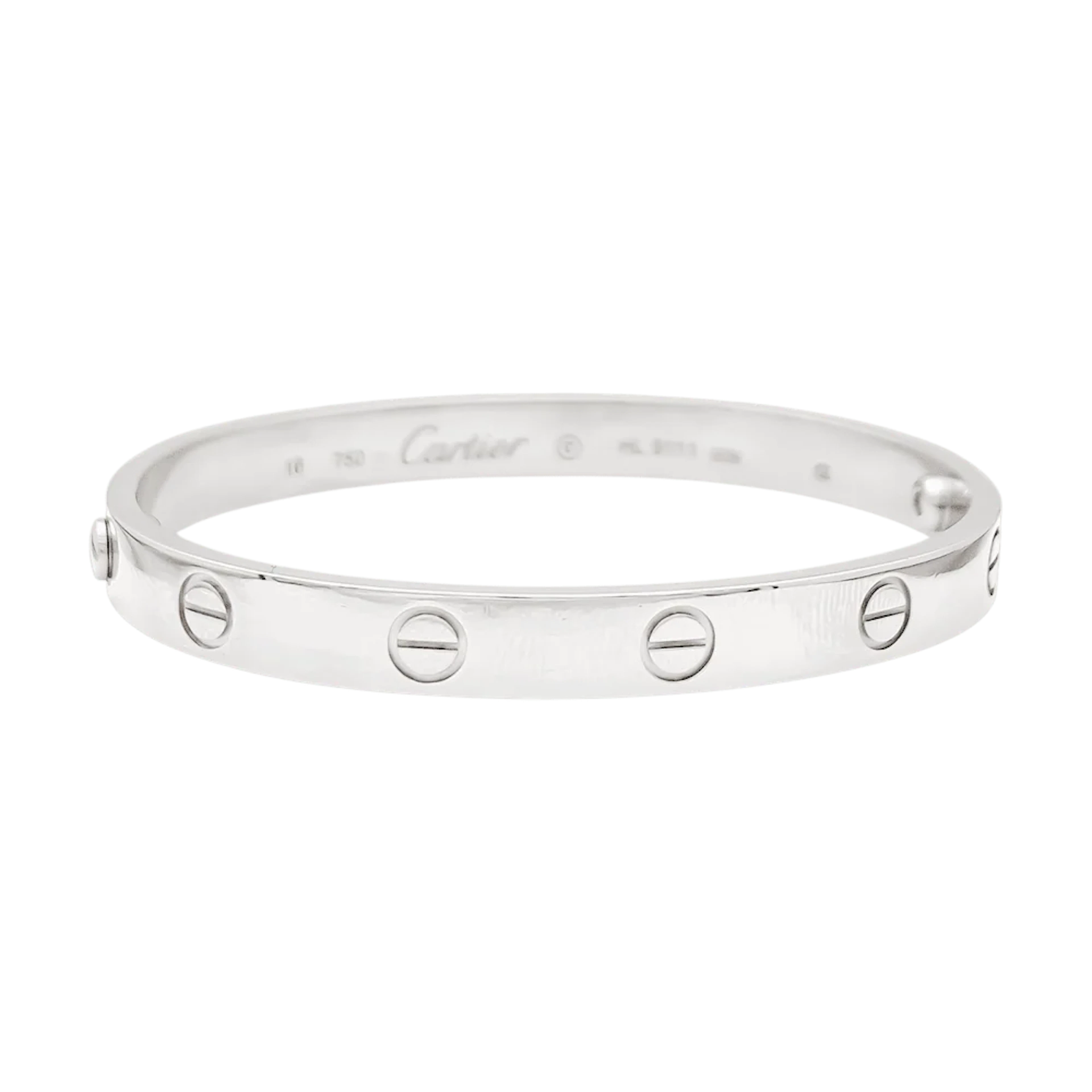 Bracelet Bangle CARTIER "Love" in White gold