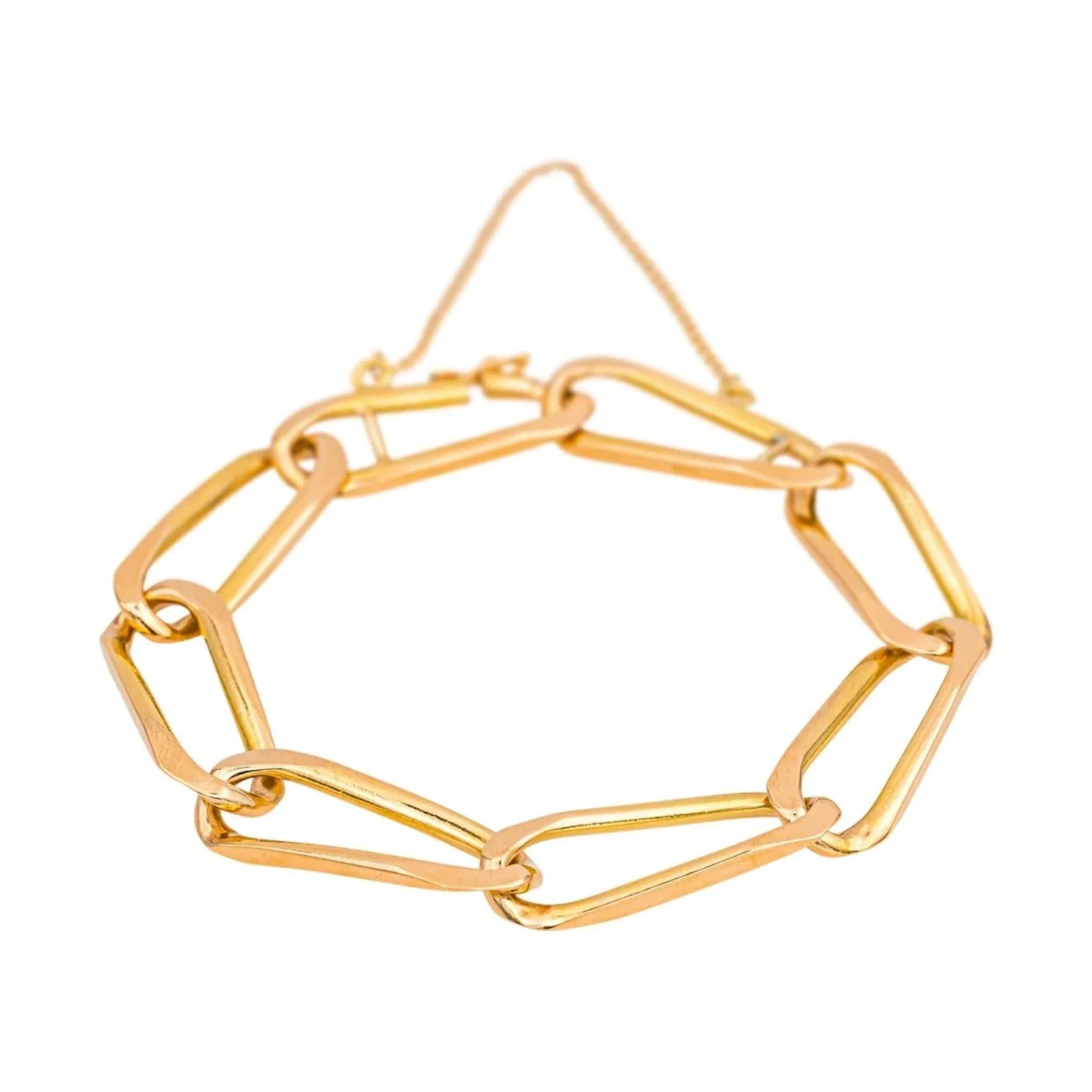 Maille bracelet in pink gold