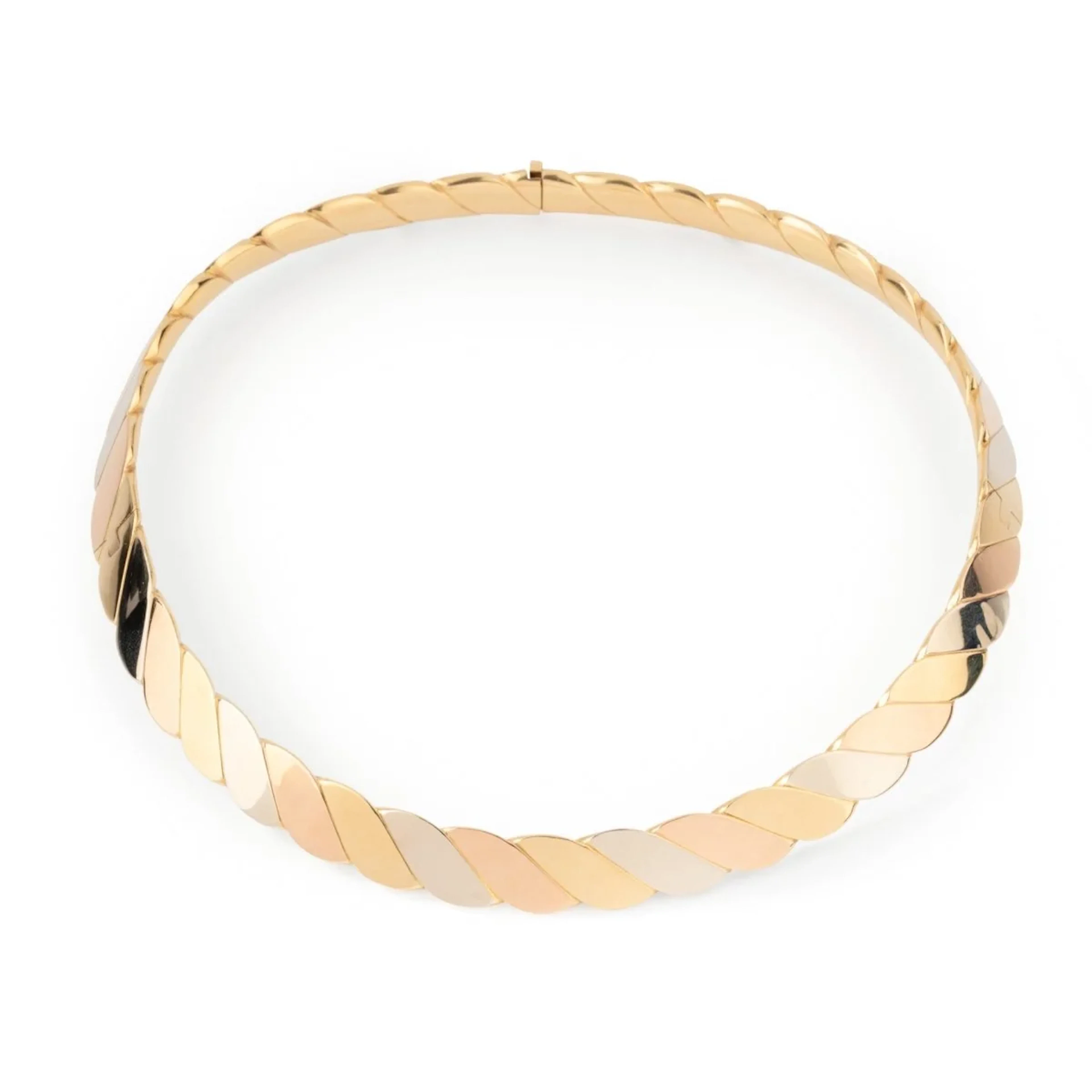 FRED Torque necklace in yellow gold, white gold, rose gold