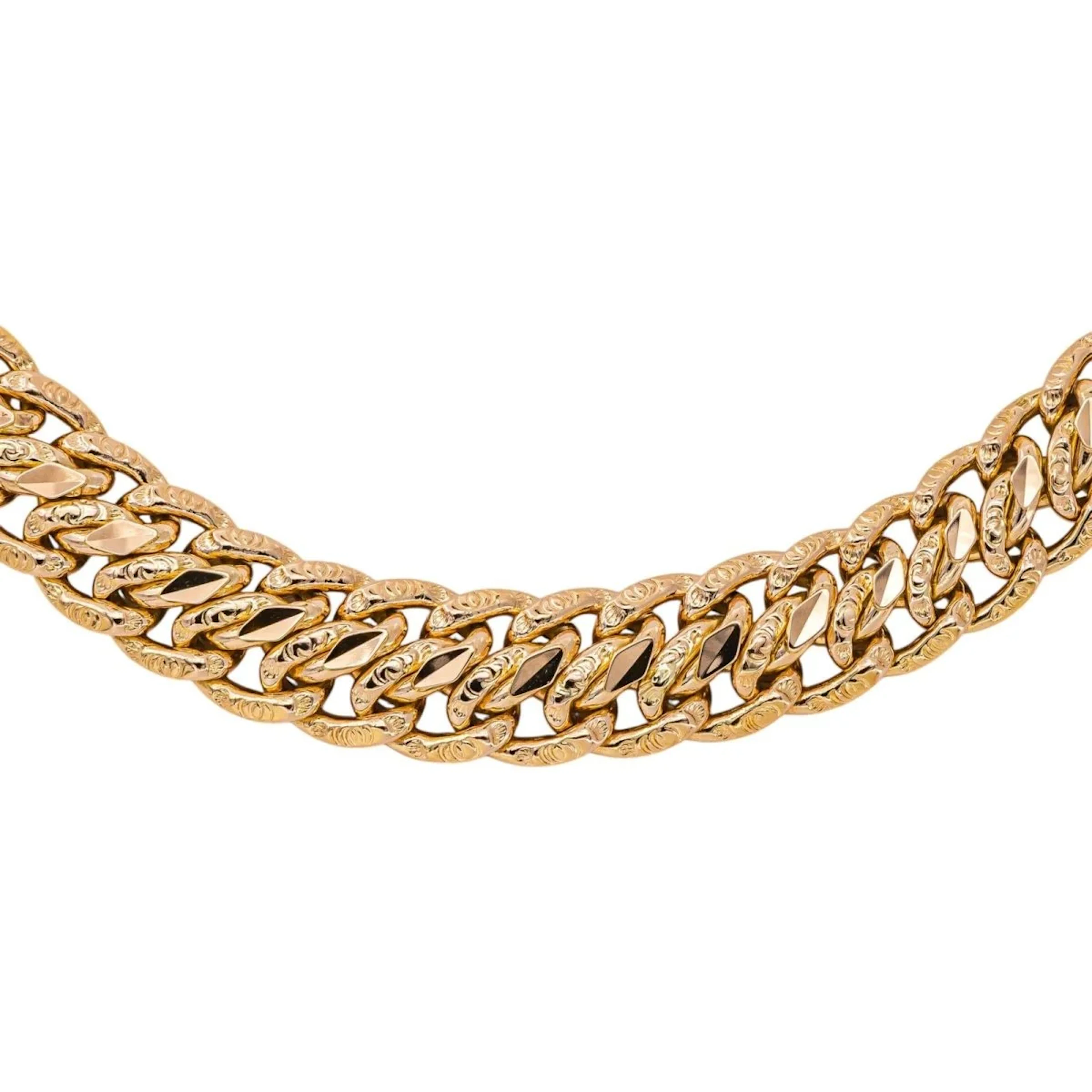 Rose gold Russian Link Necklace