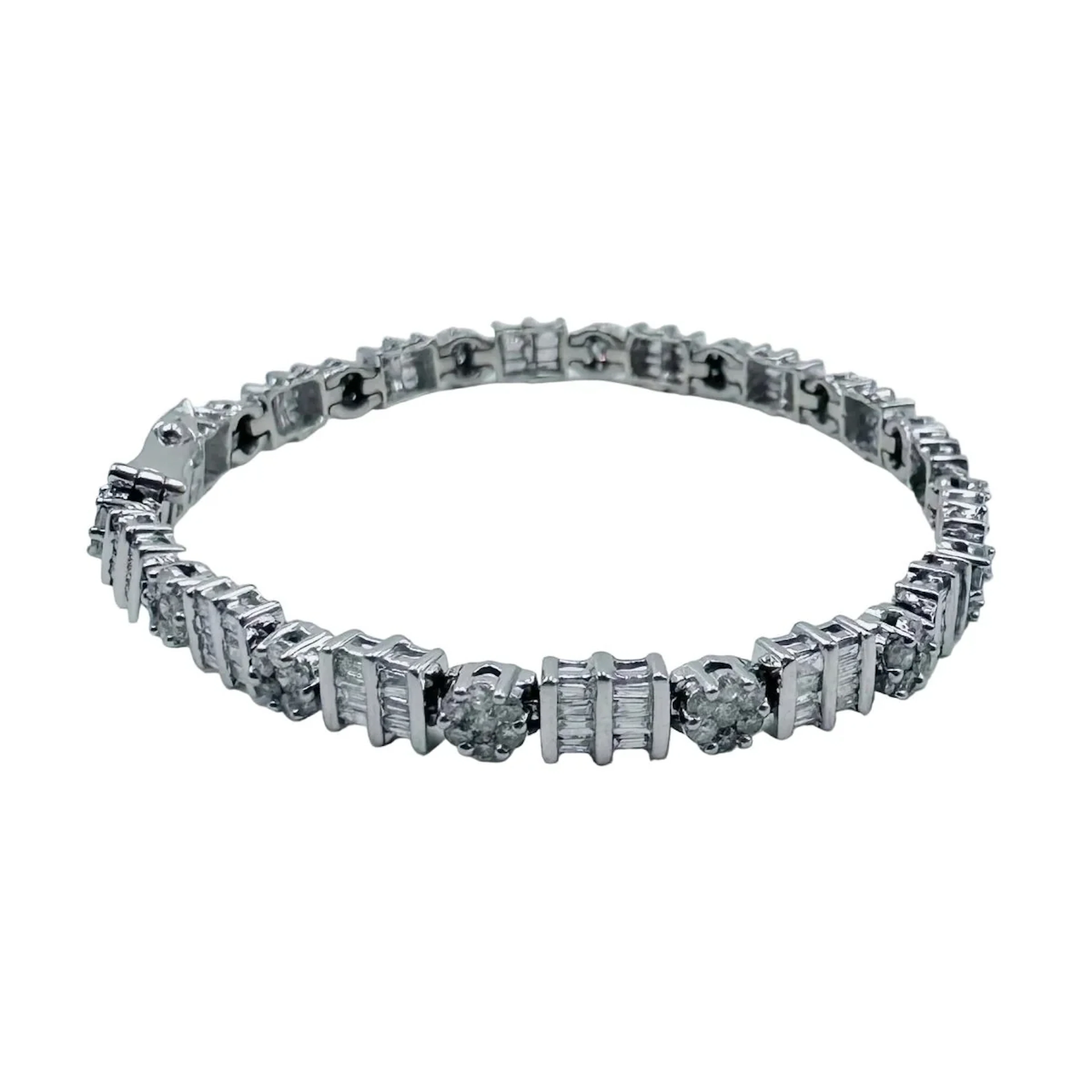 White Gold and Diamond Bracelet