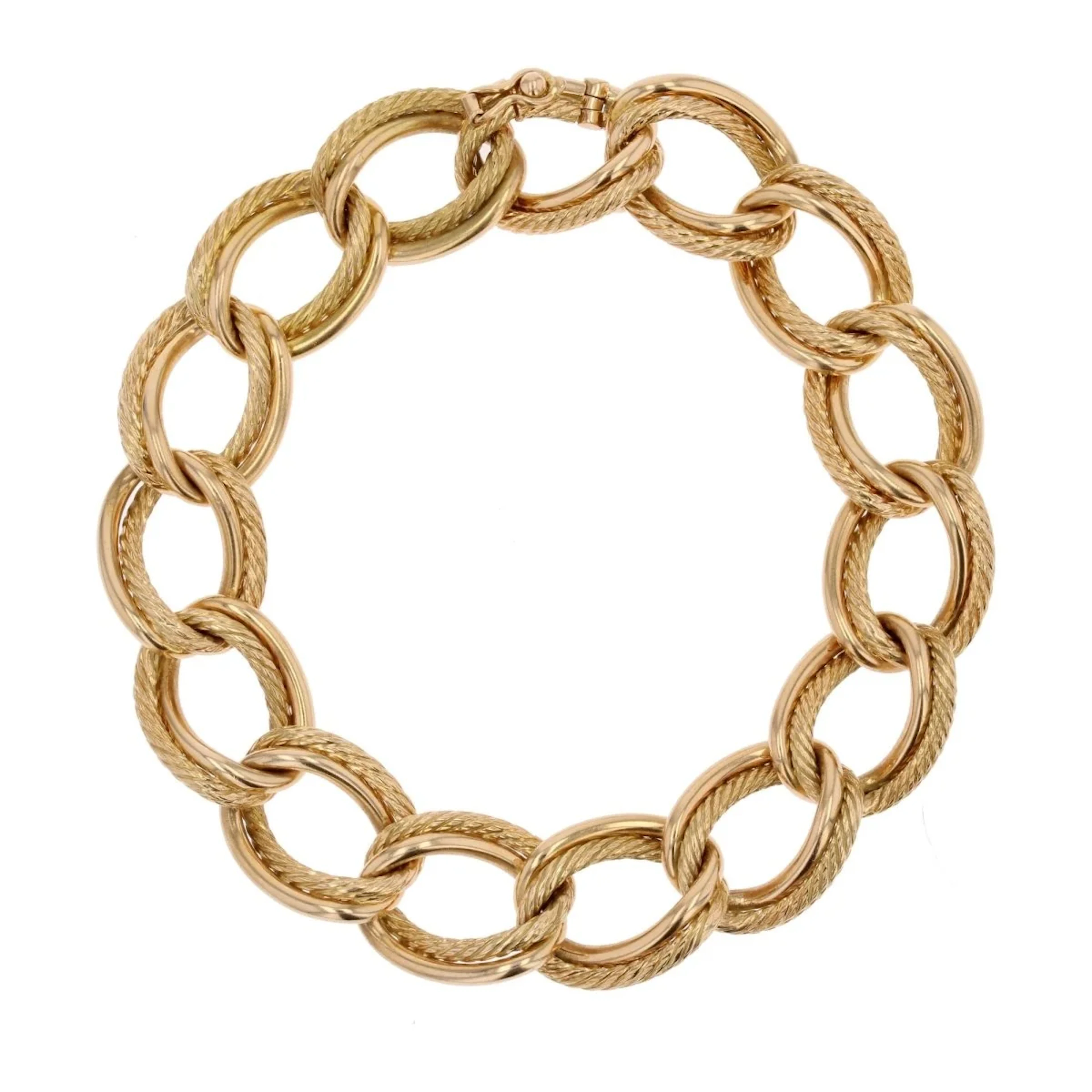 Maille bracelet in yellow gold