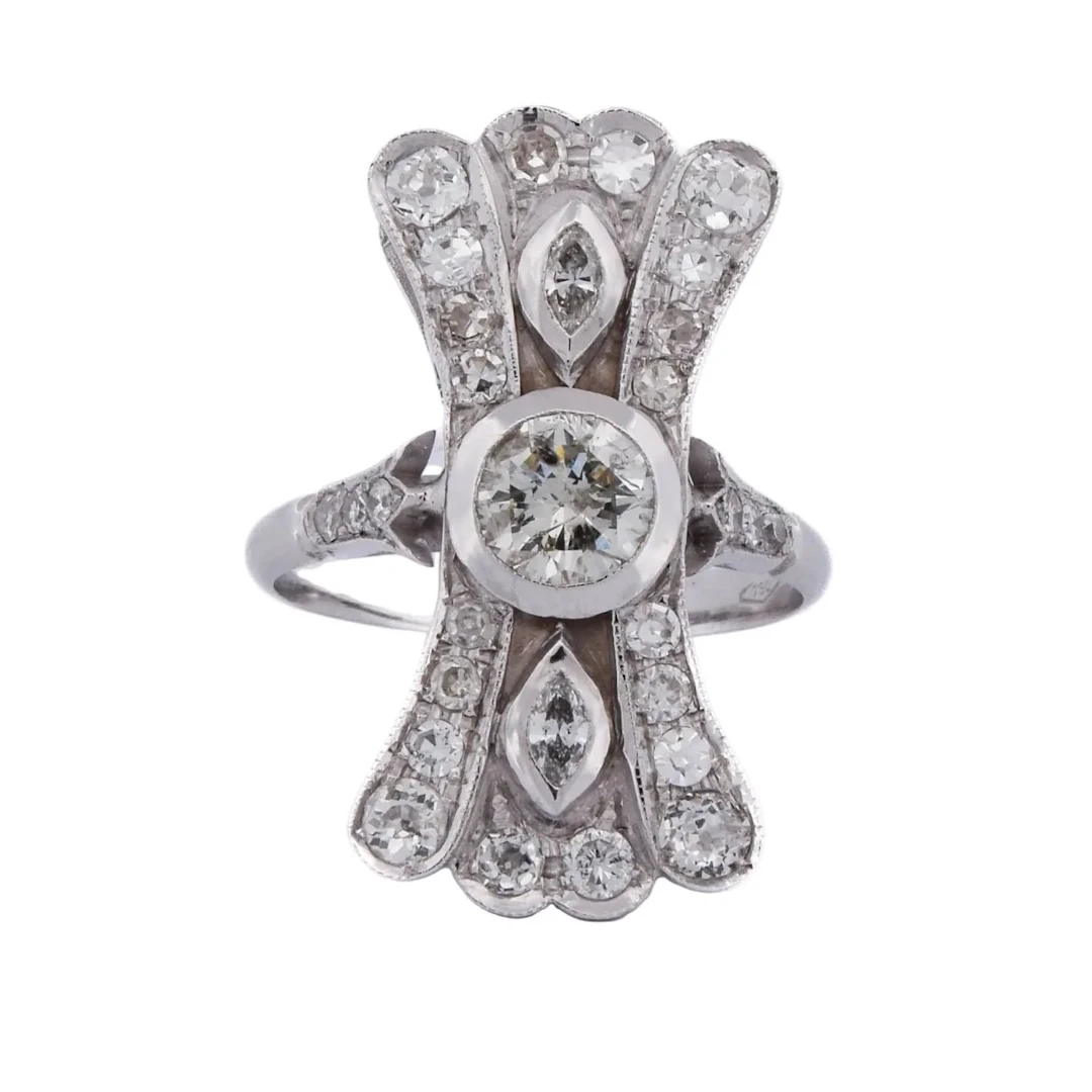 White Gold and Diamond Ring