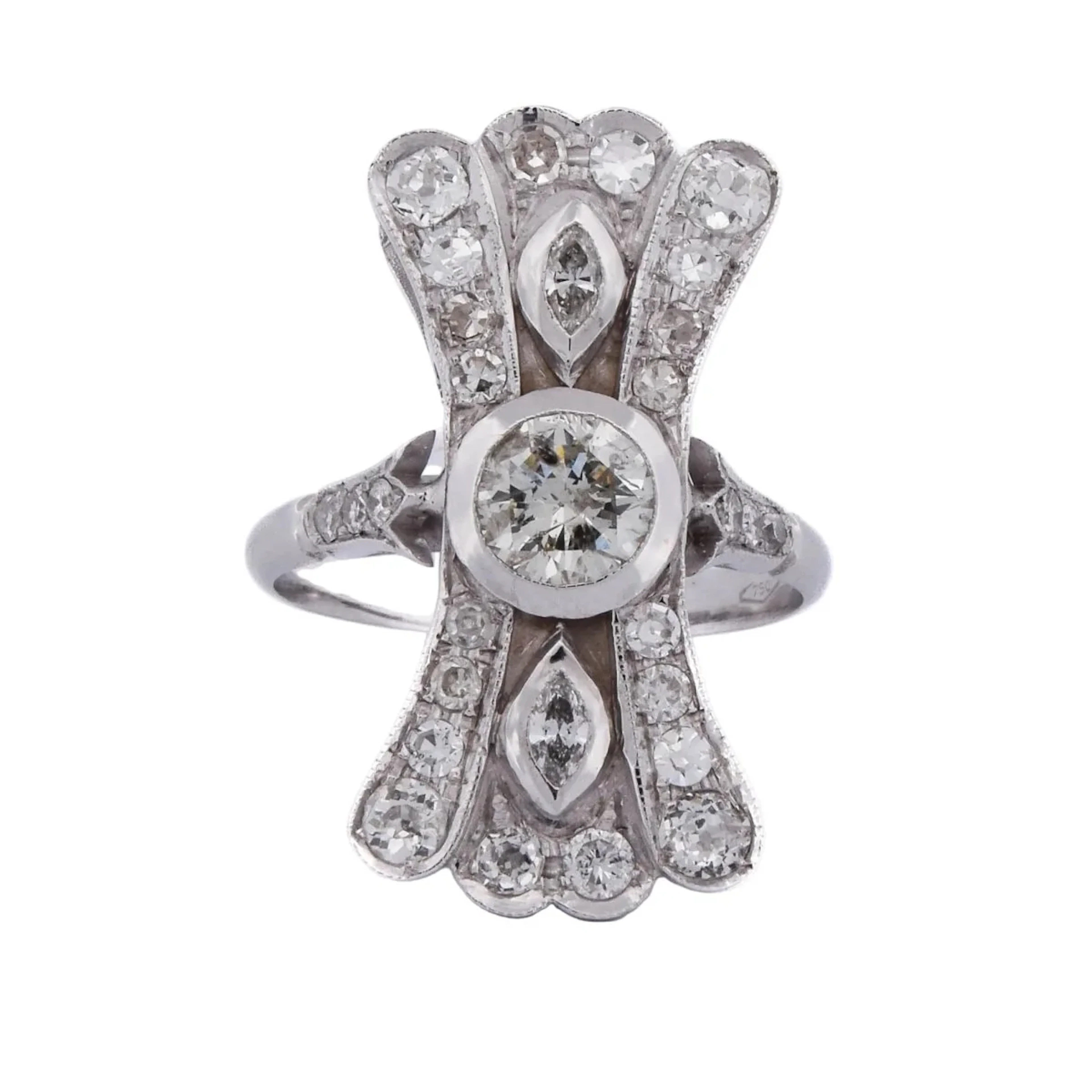 White Gold and Diamond Ring