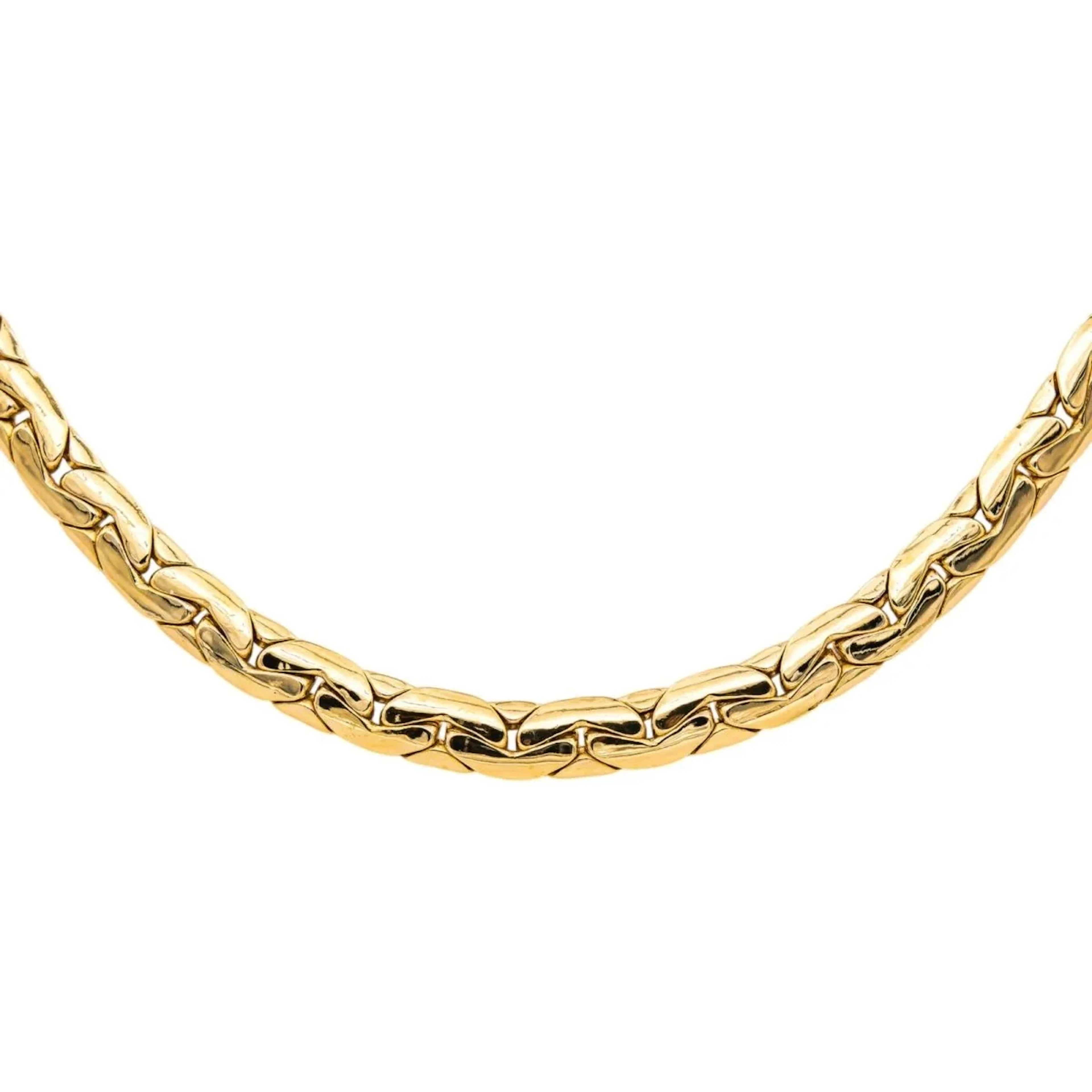 Necklace Link bean Yellow gold