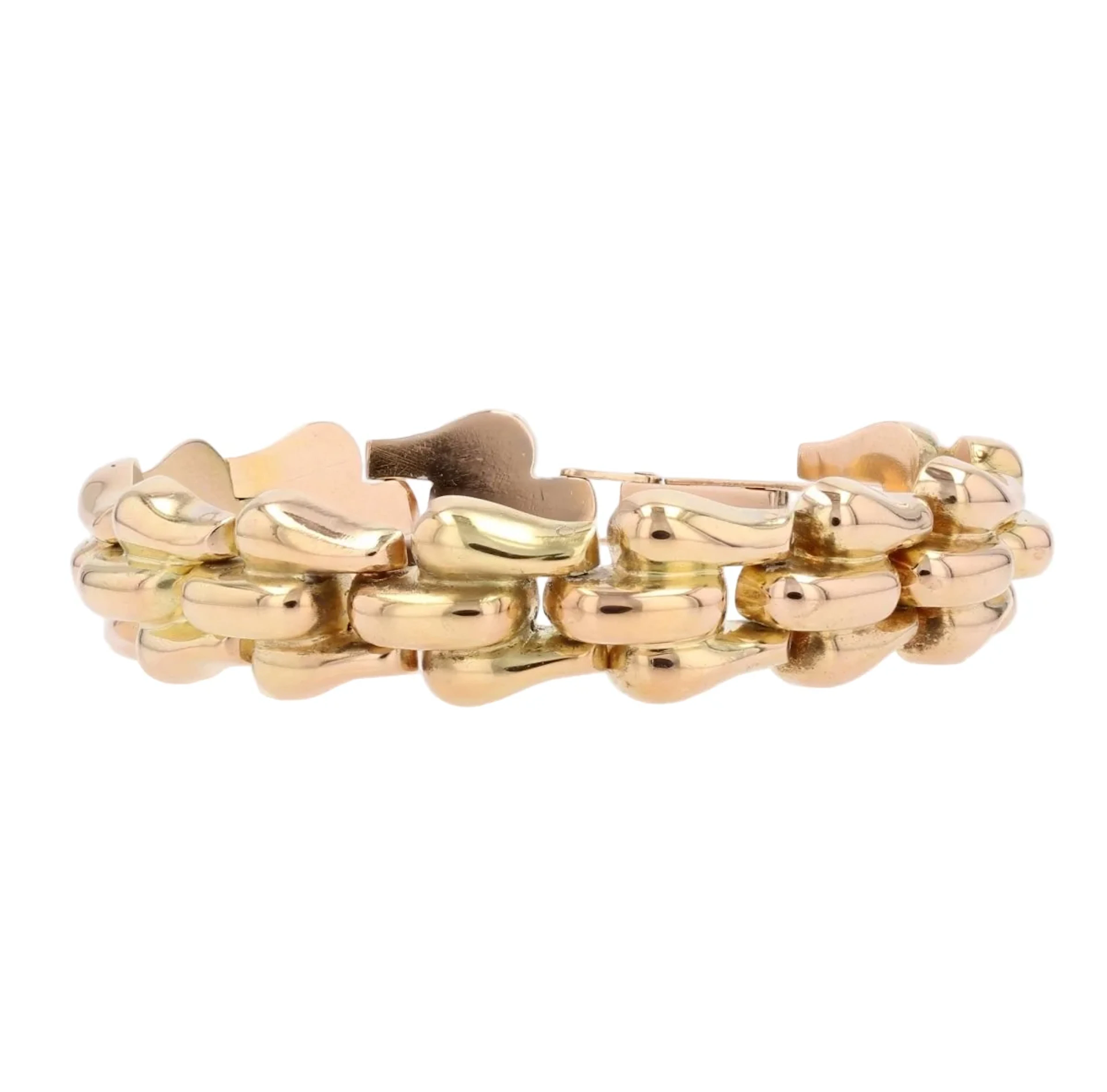 Maille bracelet in yellow gold