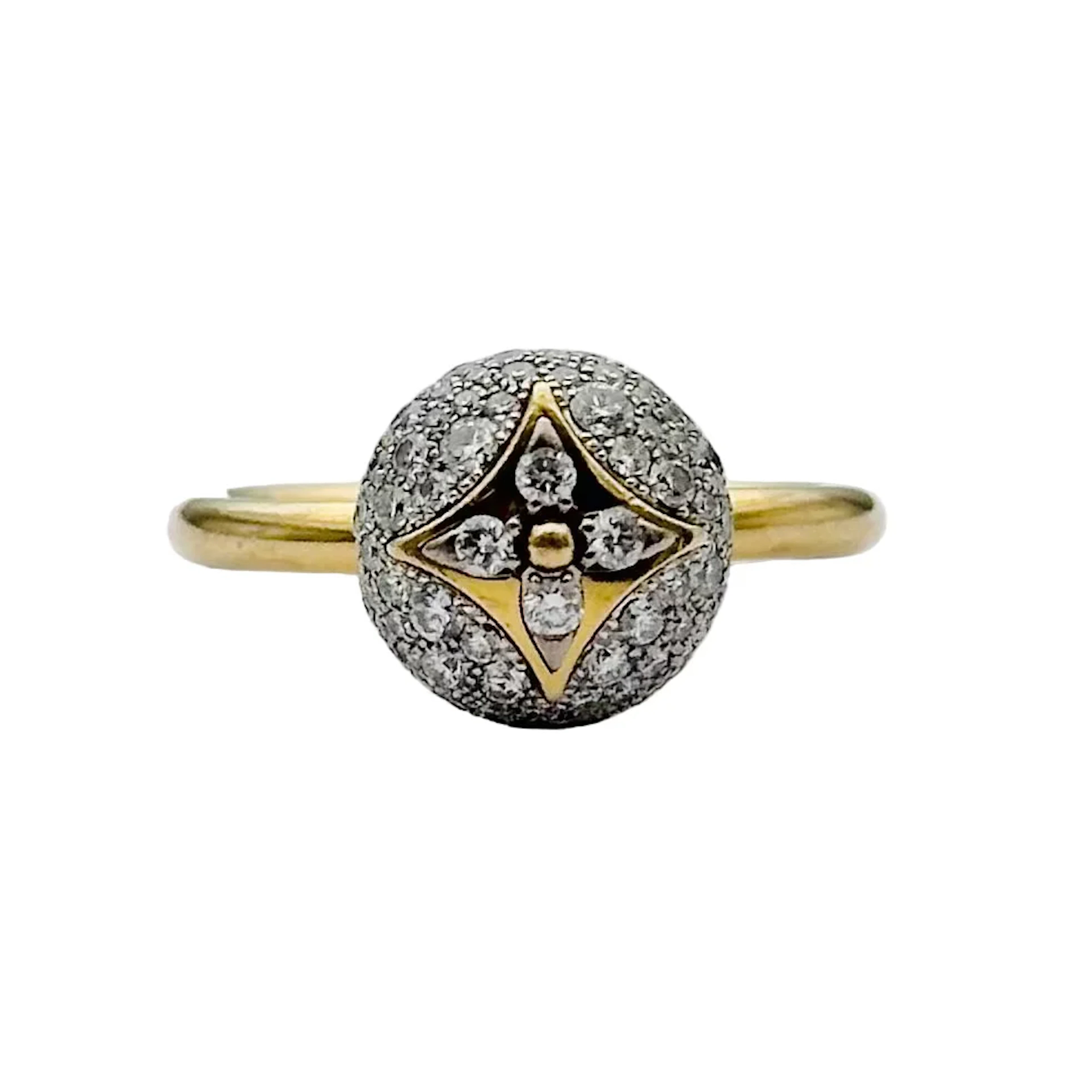 LOUIS VUITTON "B Blossom" ring in yellow gold and diamonds