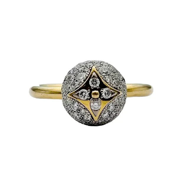 Bague LOUIS VUITTON "B Blossom" en or jaune et diamants