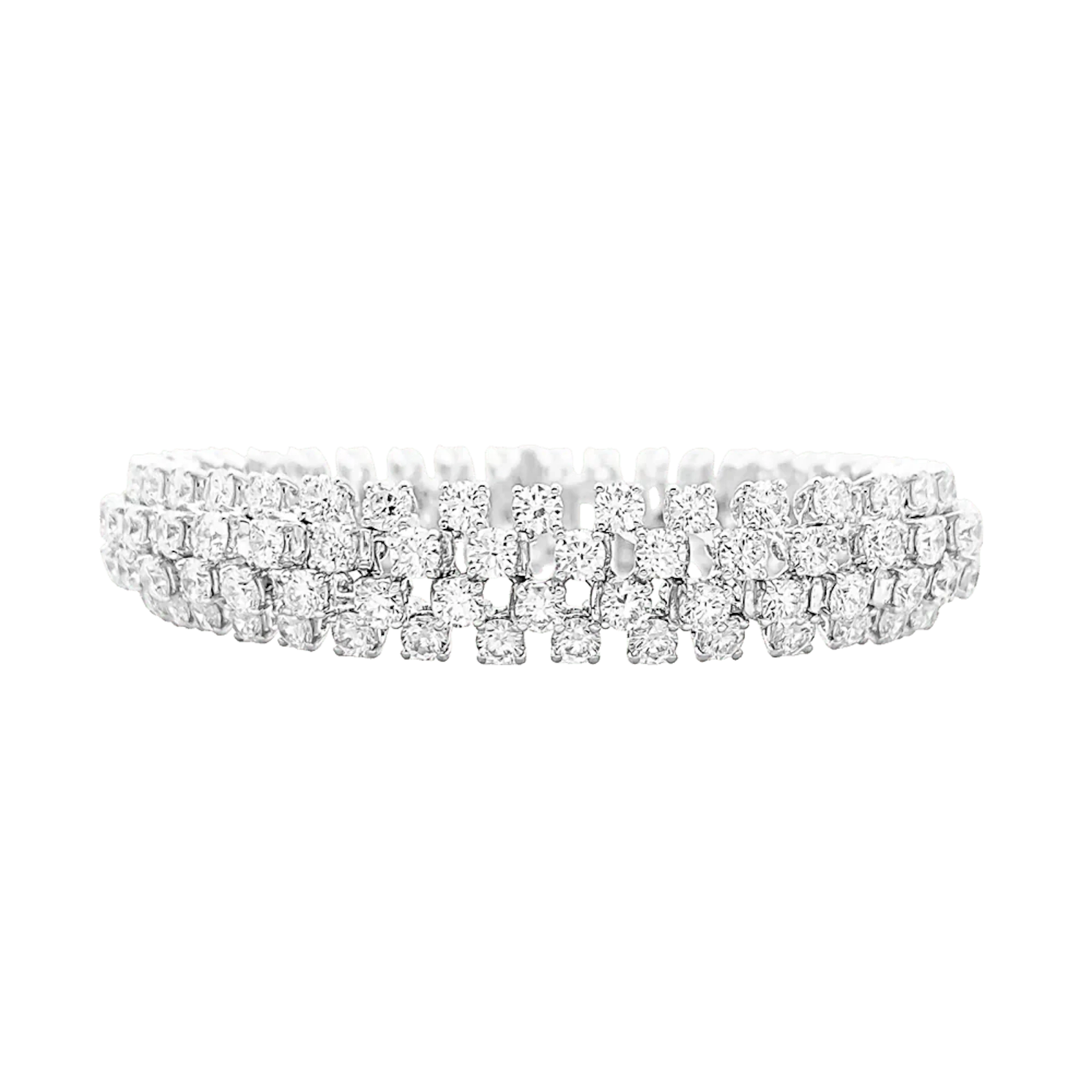 Bracelet Ligne BOUCHERON "Angélique" in white gold and diamonds
