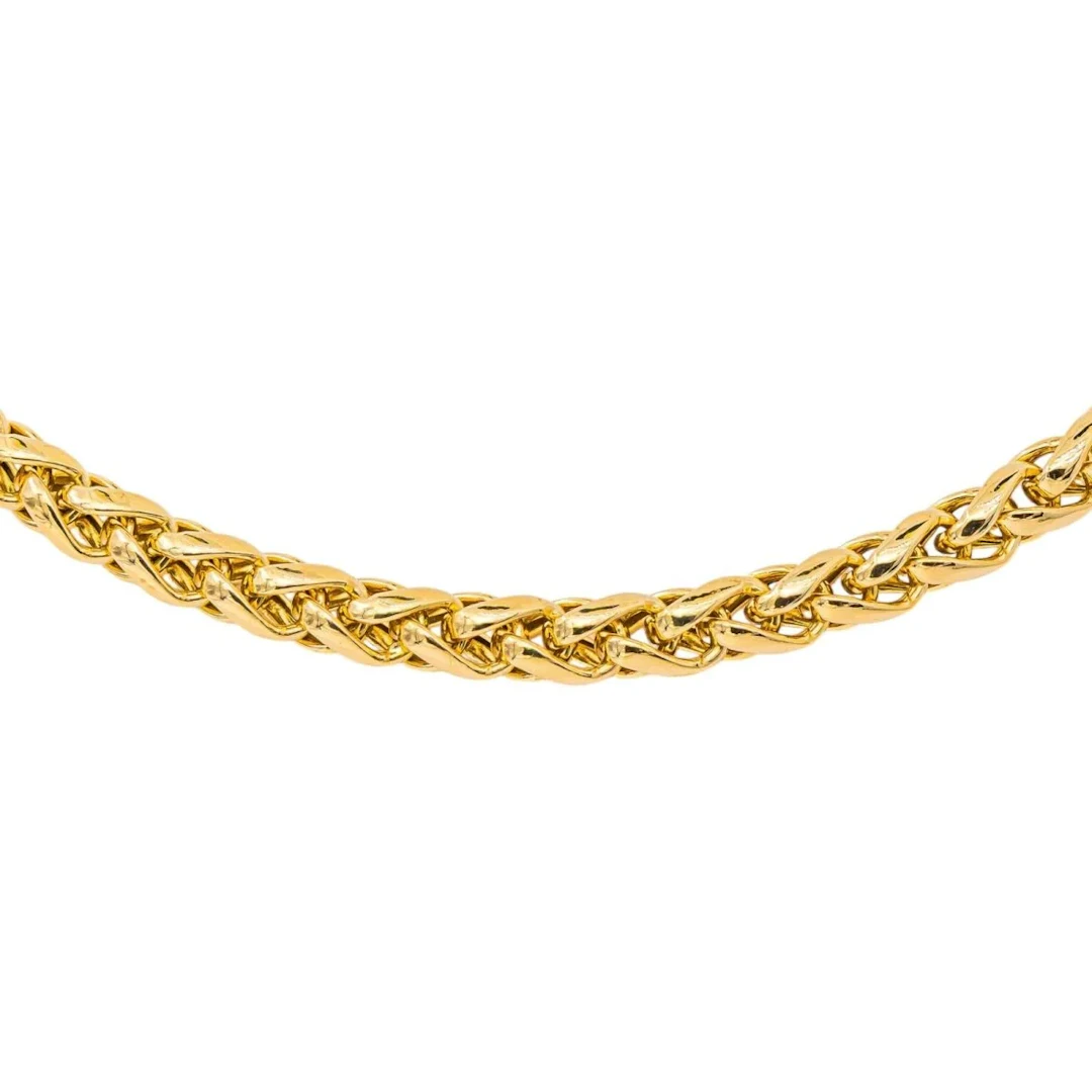 Yellow gold necklace