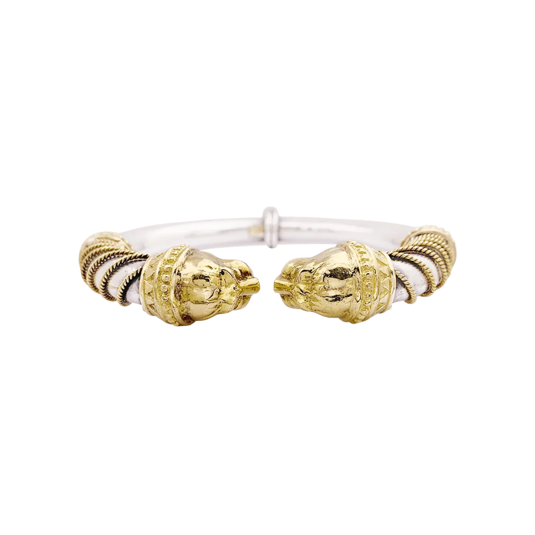 Bracelet ZOLOTAS "Heritage" en or jaune et argent.