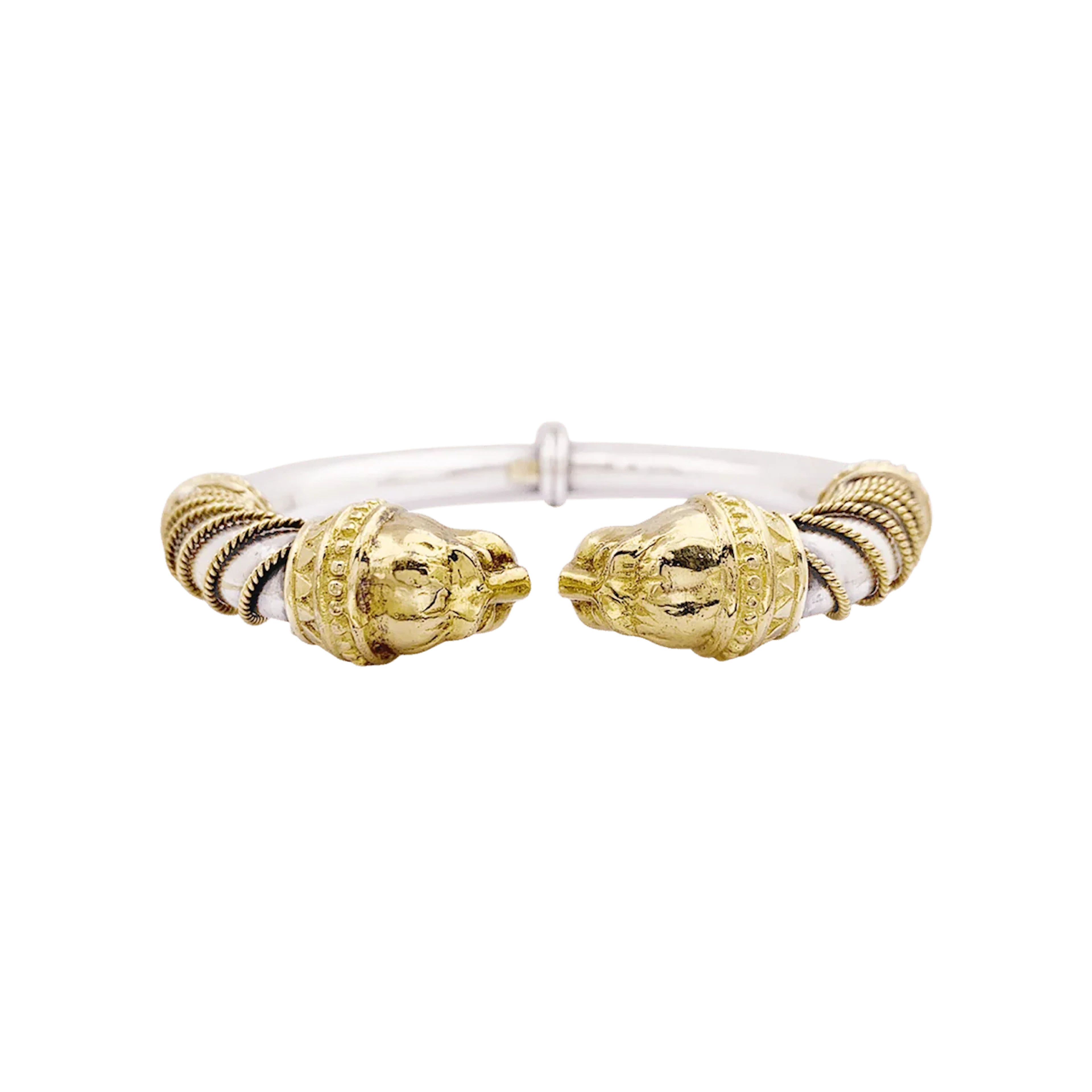 Bracelet ZOLOTAS "Heritage" en or jaune et argent.