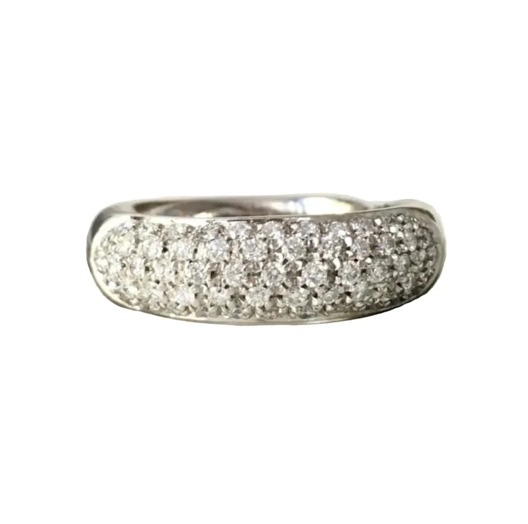 DAMIANI Pave Ring in White Gold and Diamonds