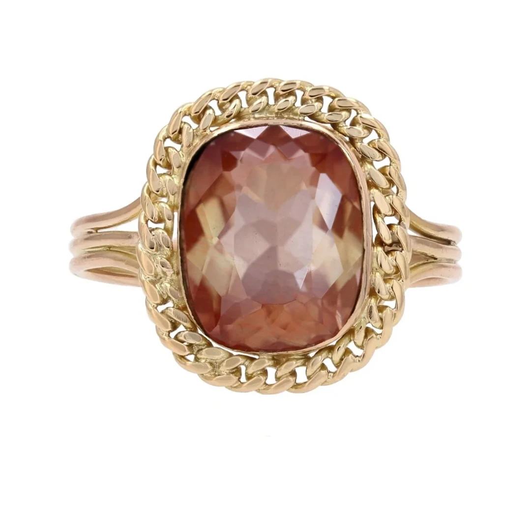 Ring ancient sun stone called Sunstone