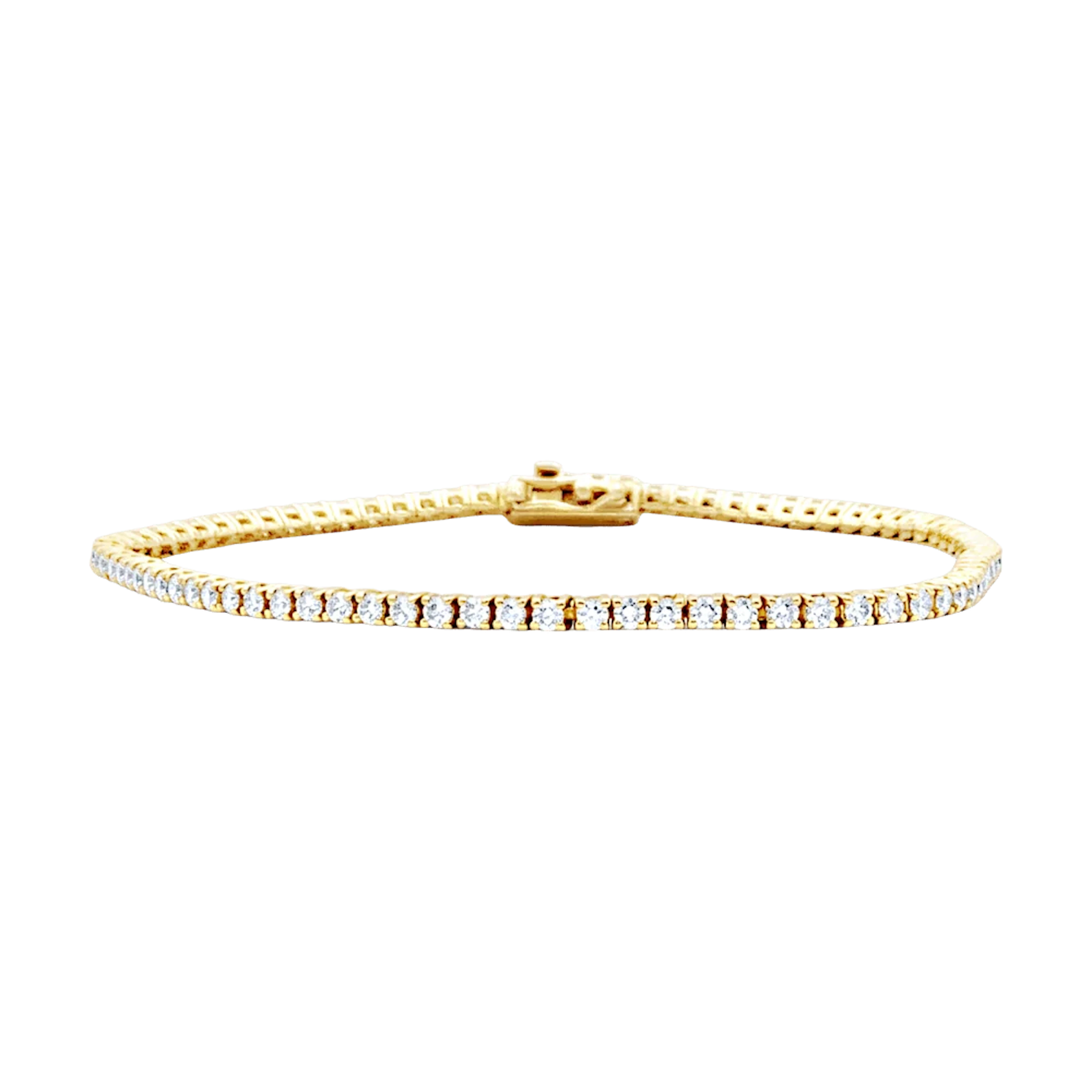Bracelet Ligne en or rose et diamants