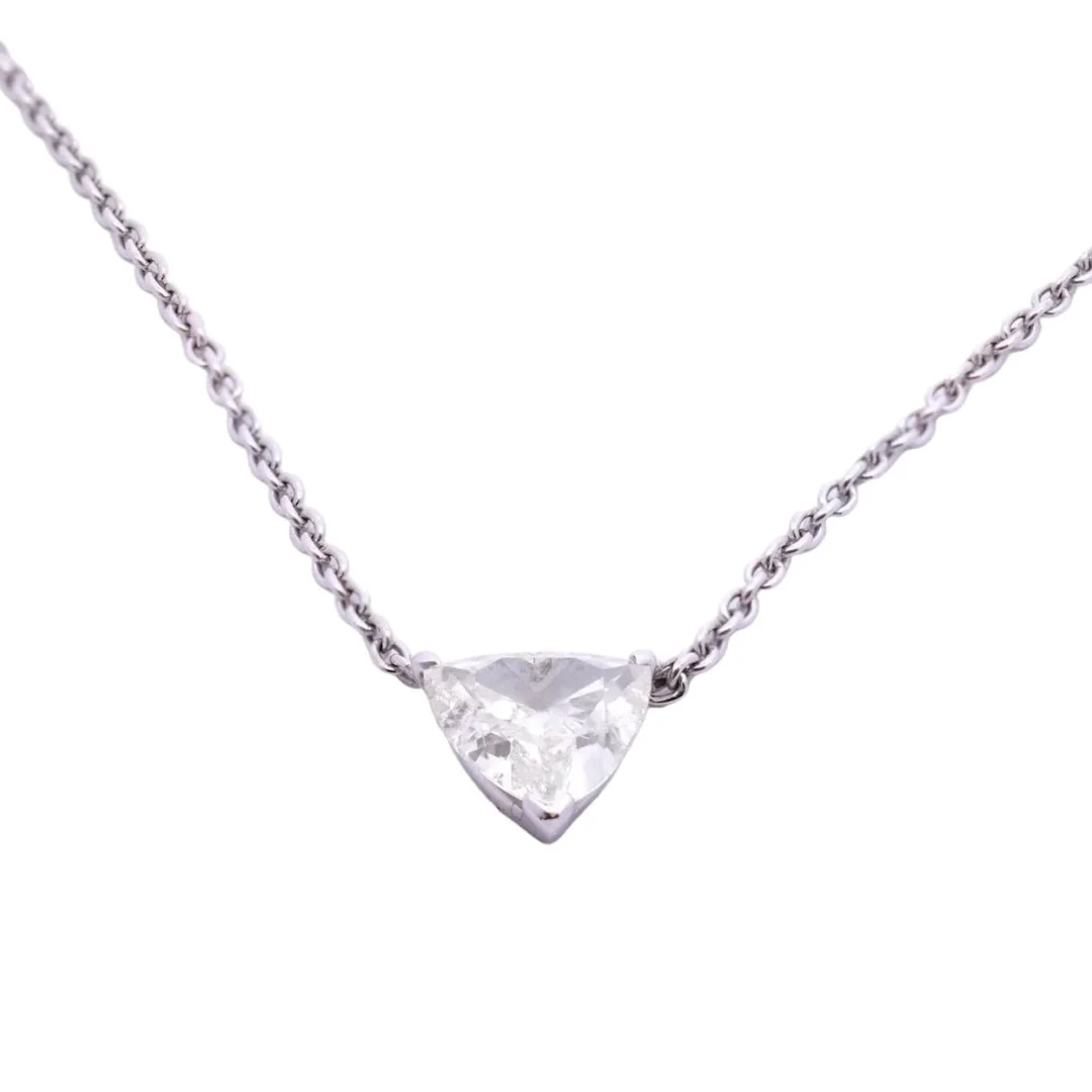 Collier Pendentif en or blanc et diamant