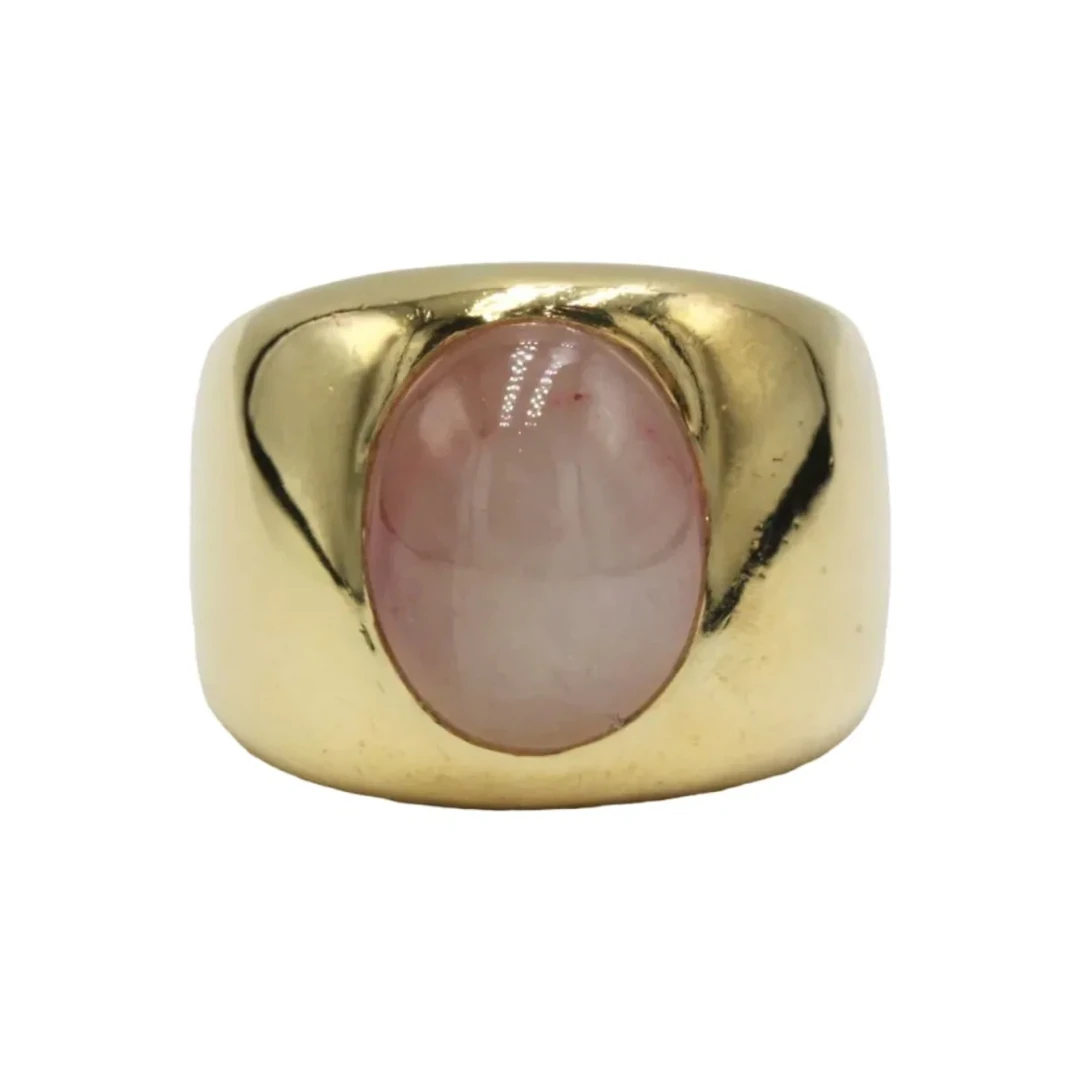 Yellow gold and Sapphire Bangle Ring