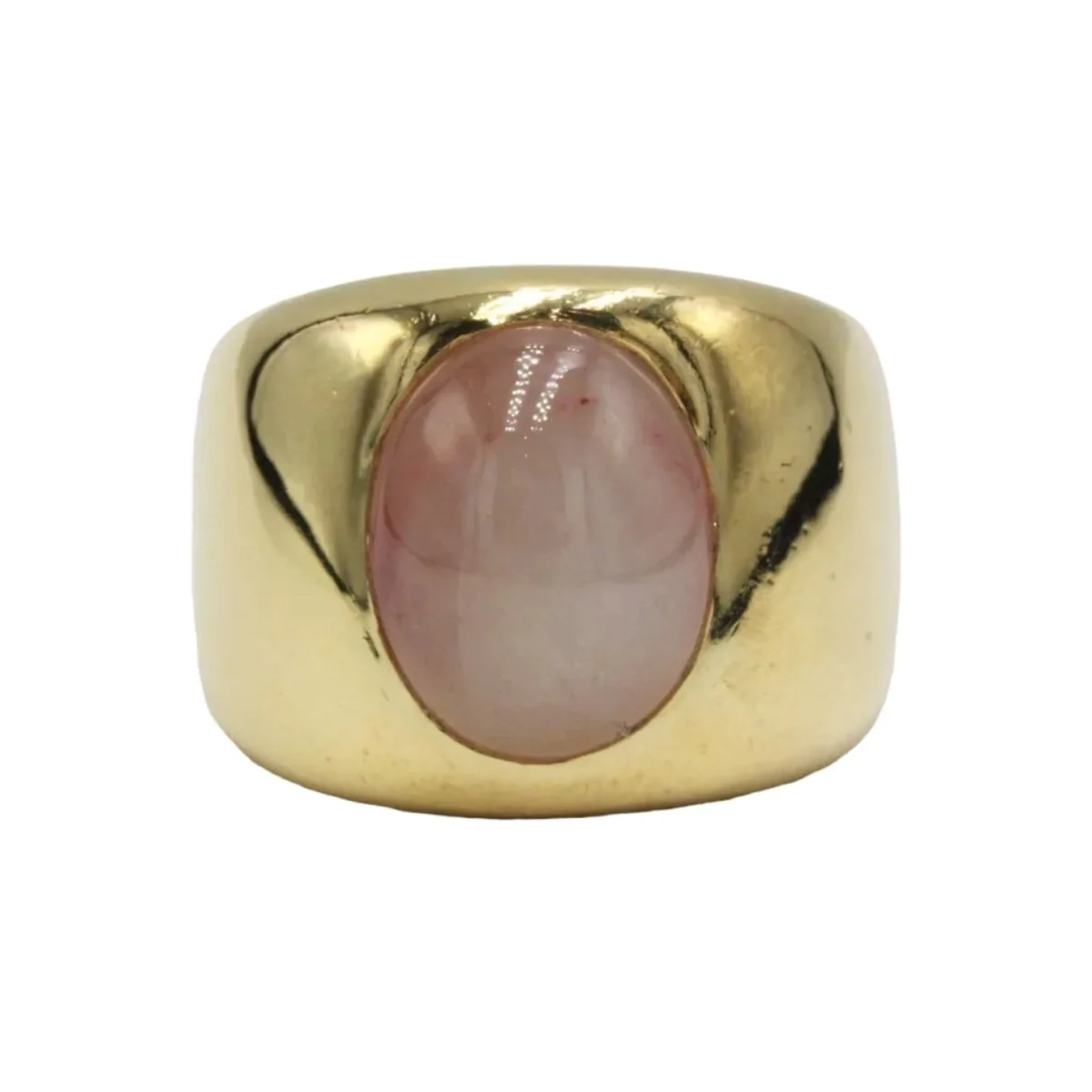Yellow gold and Sapphire Bangle Ring