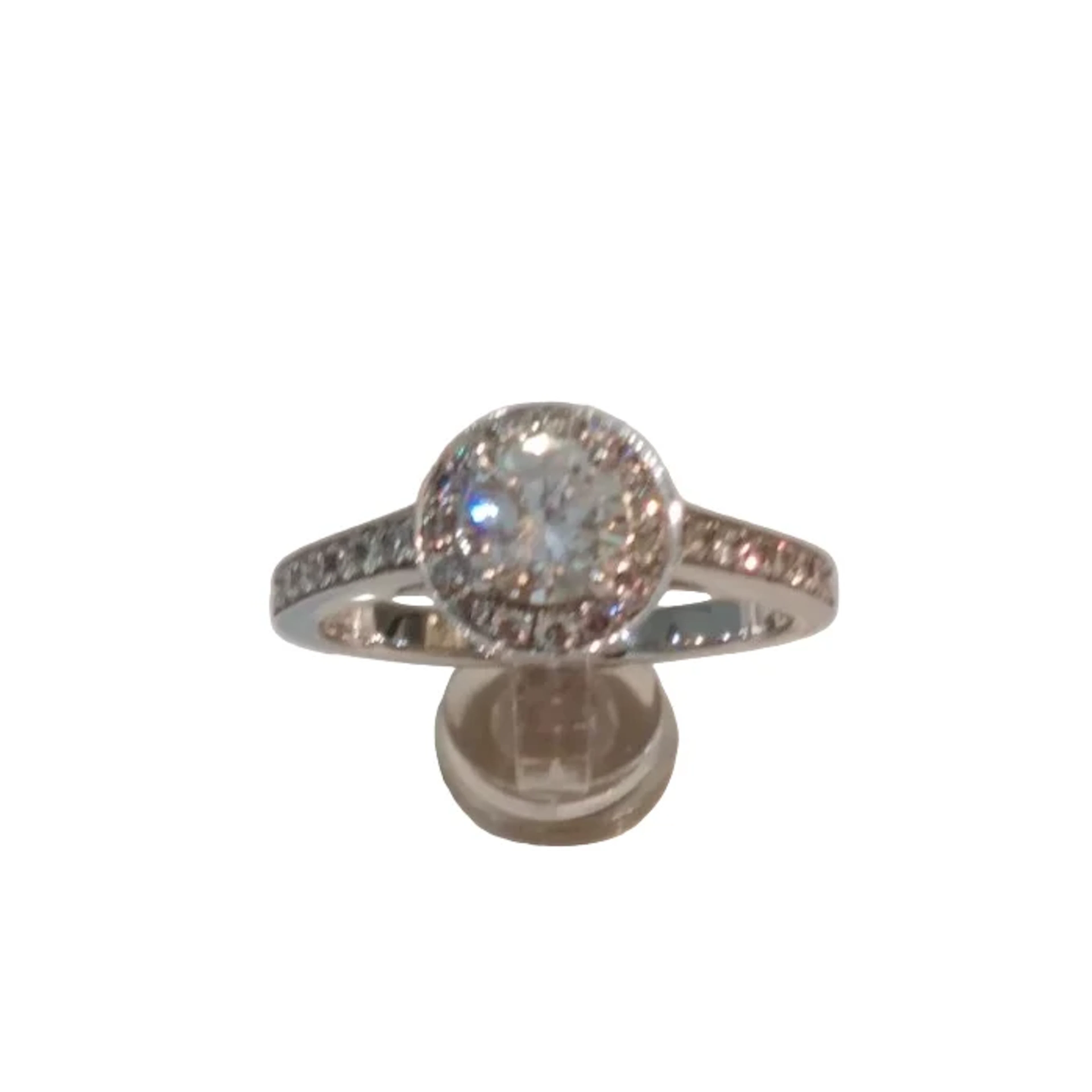 Ring Solitaire in white gold and diamond