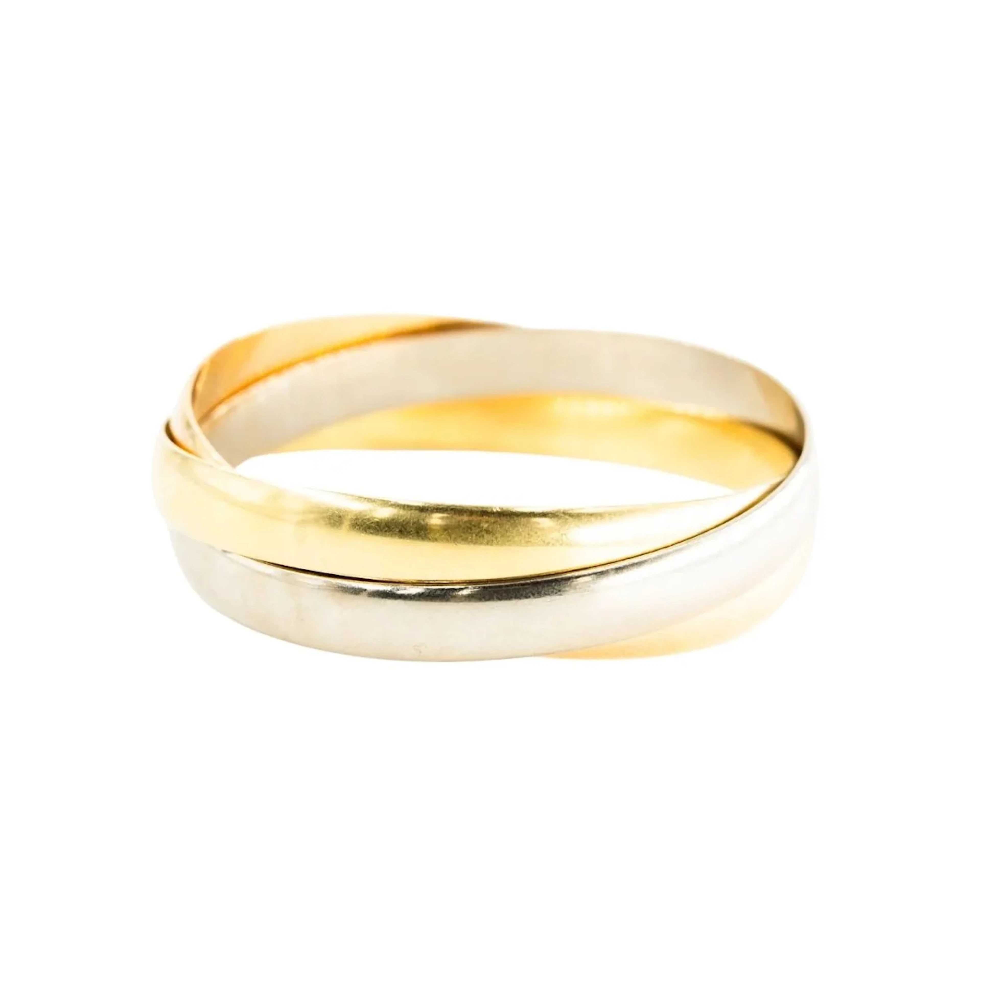 Bangle in yellow gold, white gold, and rose gold