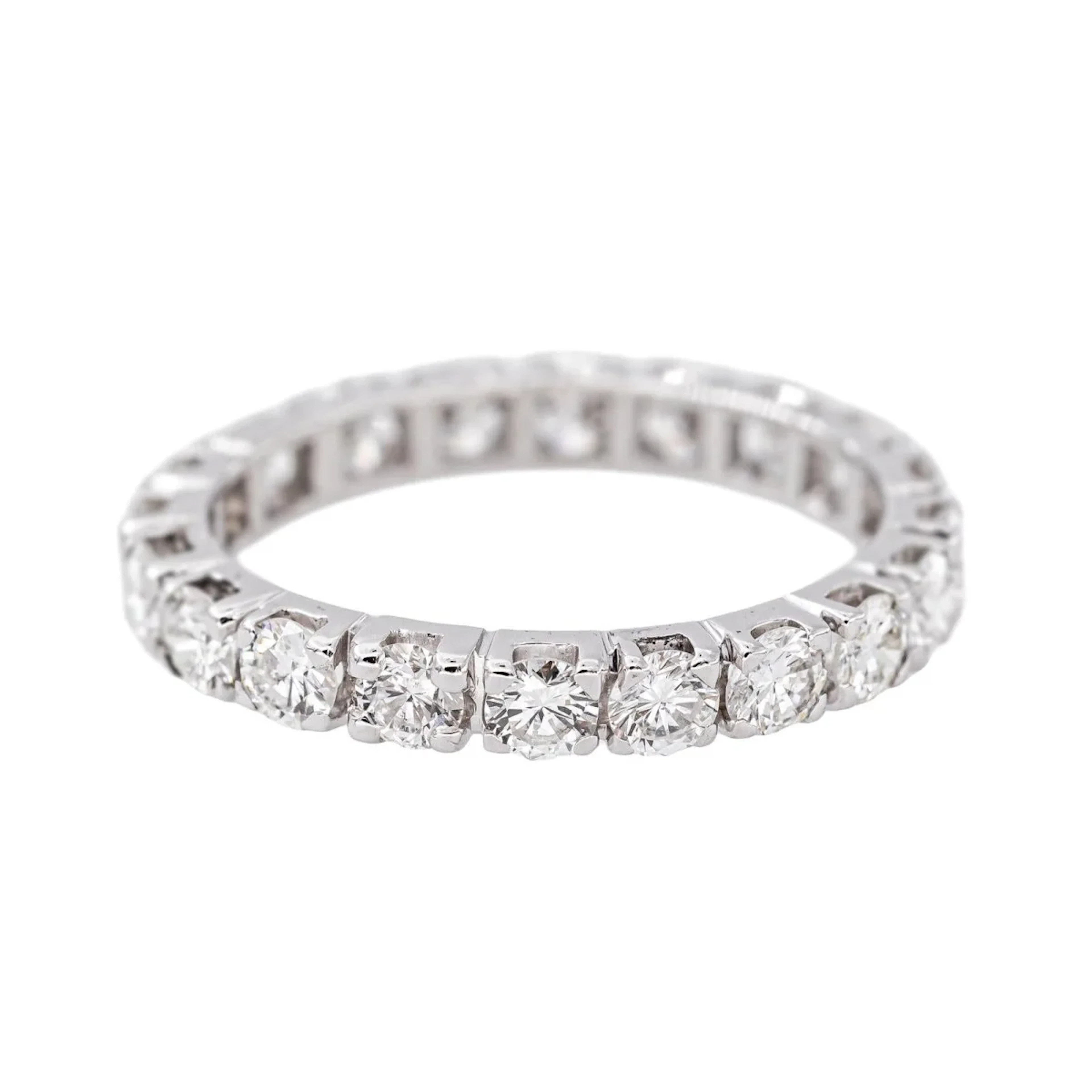 Full-Circle Wedding Band White gold Diamond