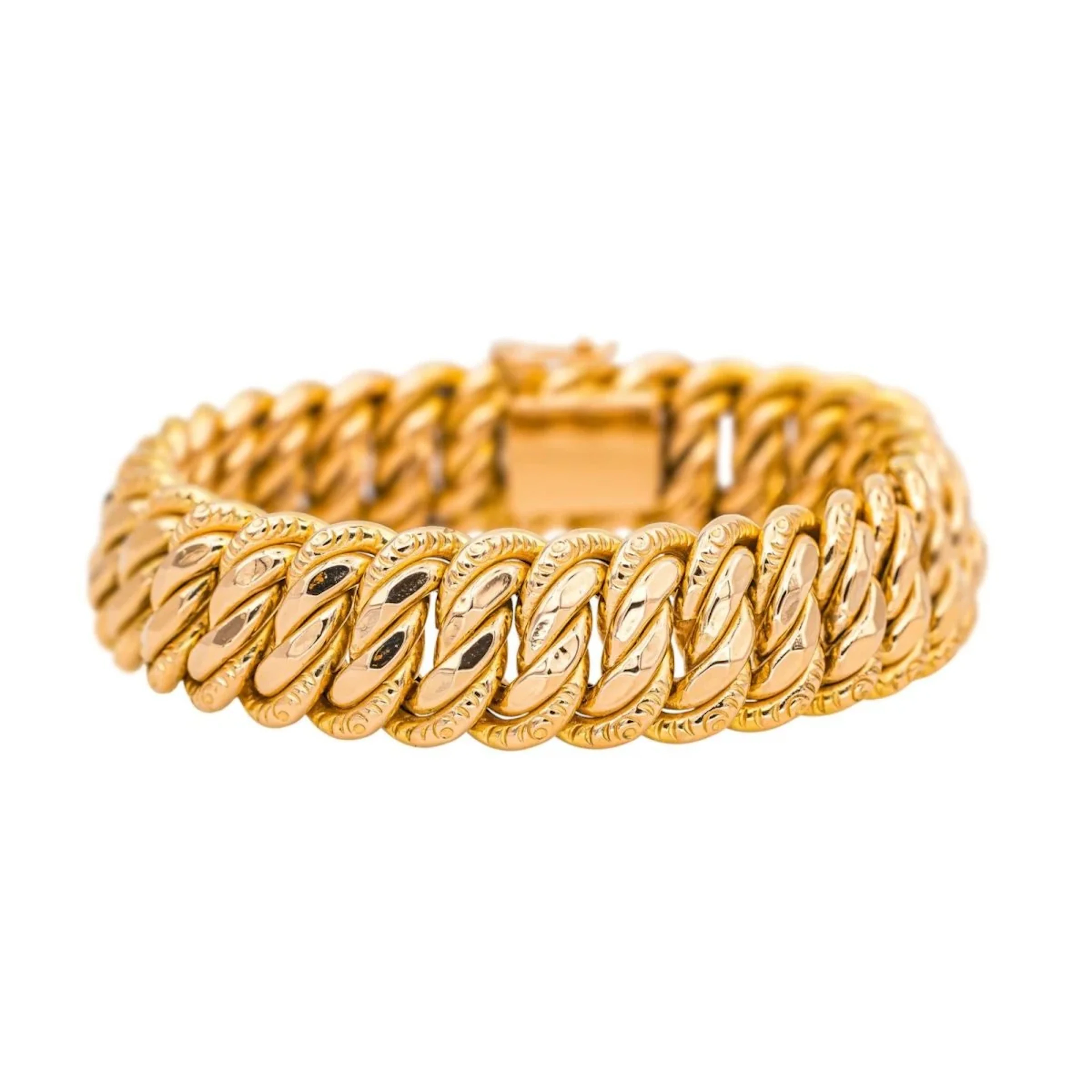 Maille bracelet in pink gold