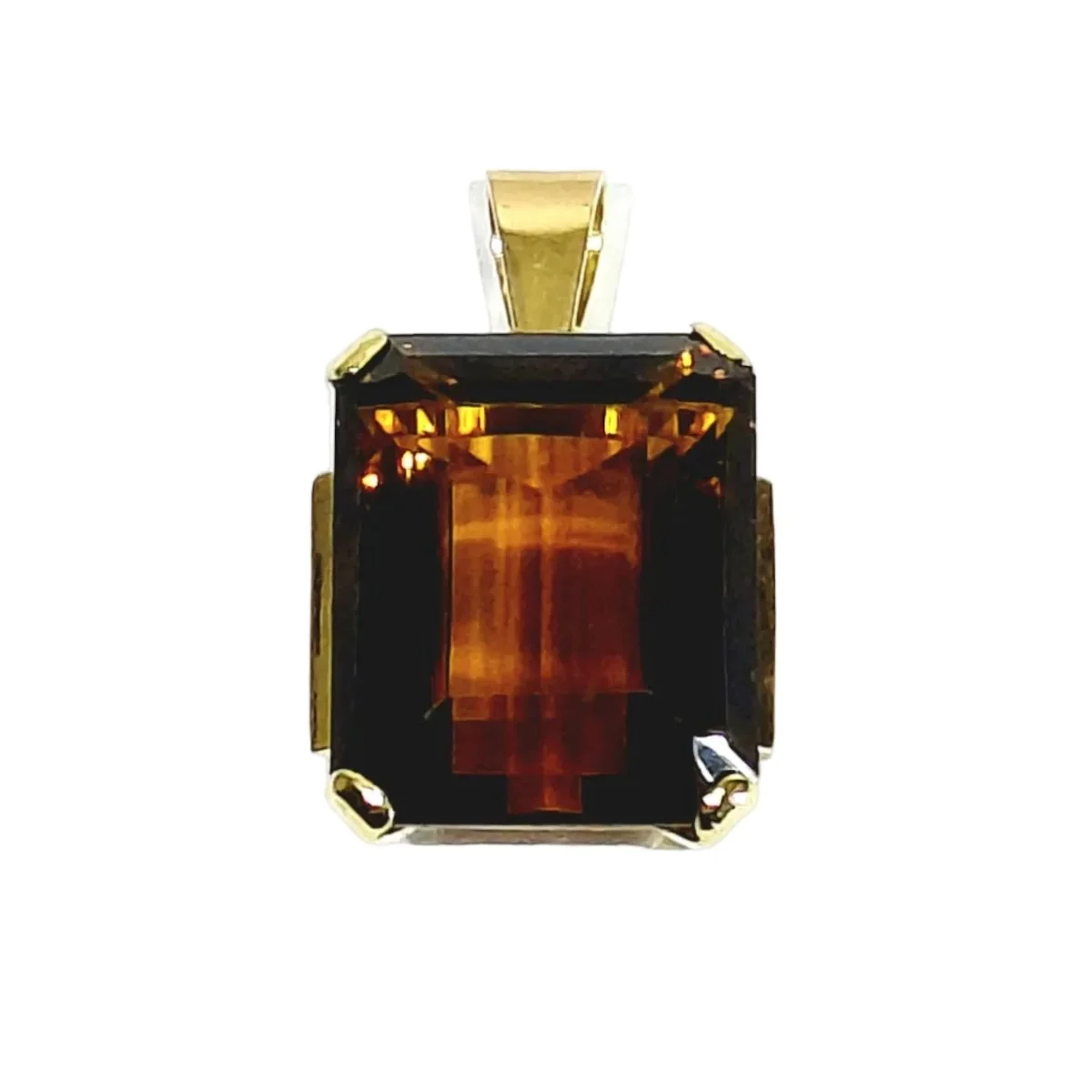 Rose Gold and Citrine Pendant
