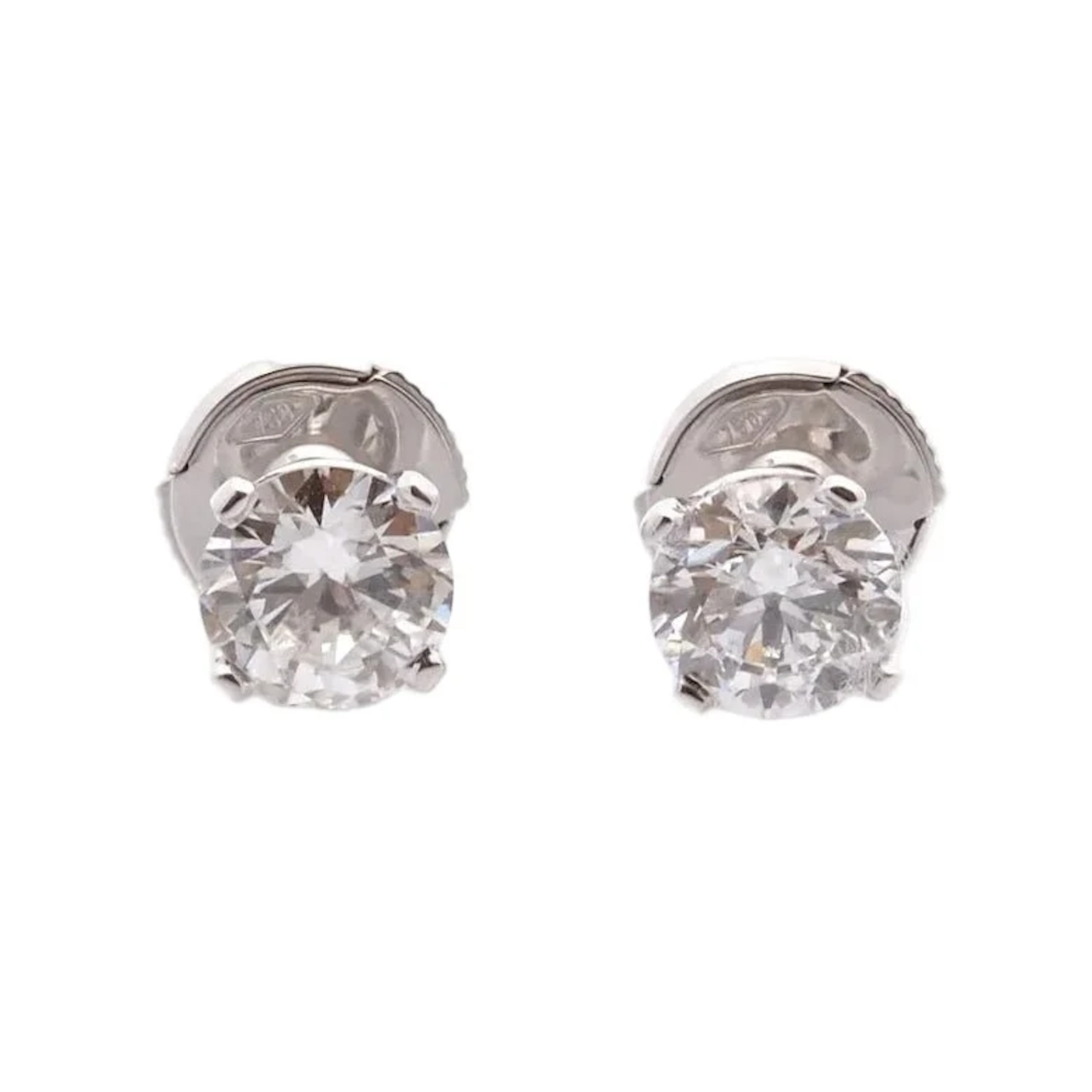 Earrings Fleas in white gold and diamonds