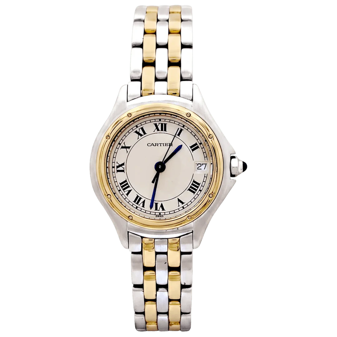 Montre CARTIER "Panthère Cougar" en or jaune et acier