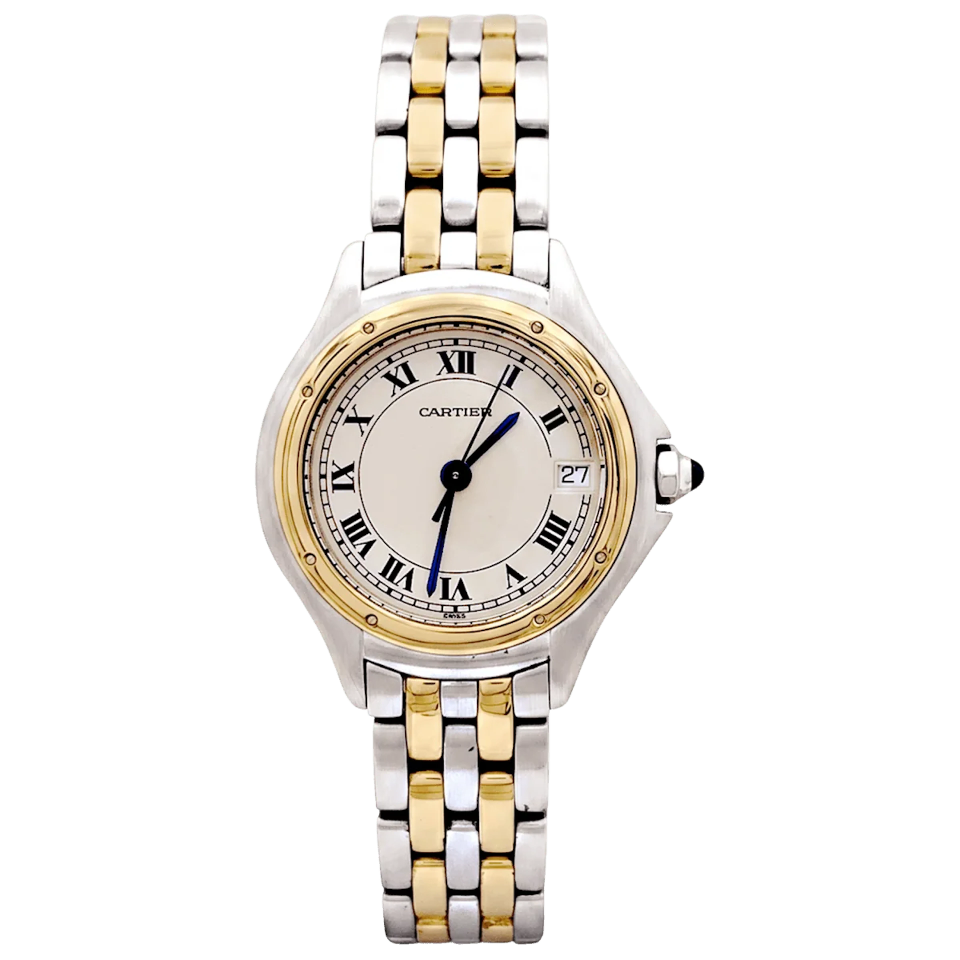 Montre CARTIER "Panthère Cougar" en or jaune et acier