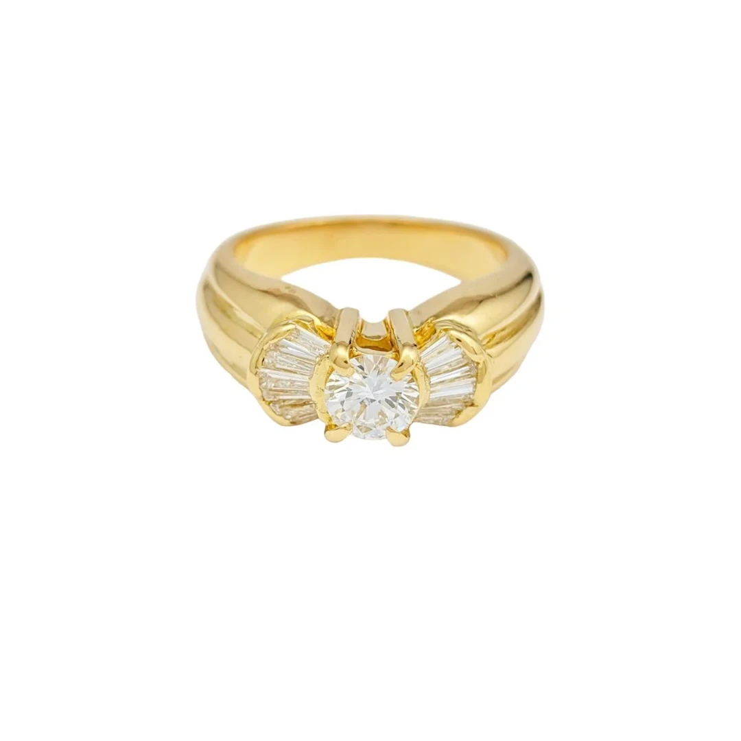 Yellow Gold and Diamond Ring