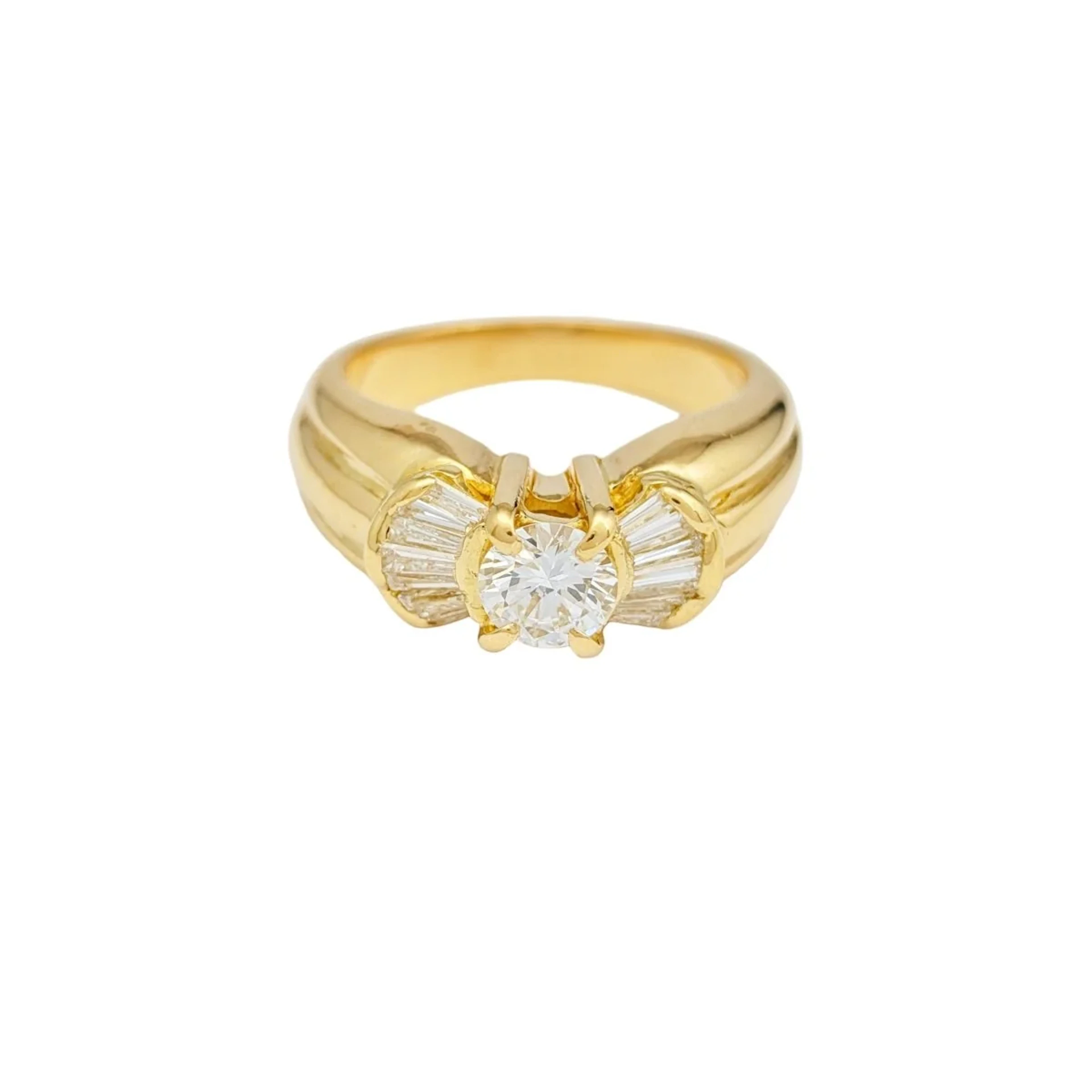 Yellow Gold and Diamond Ring