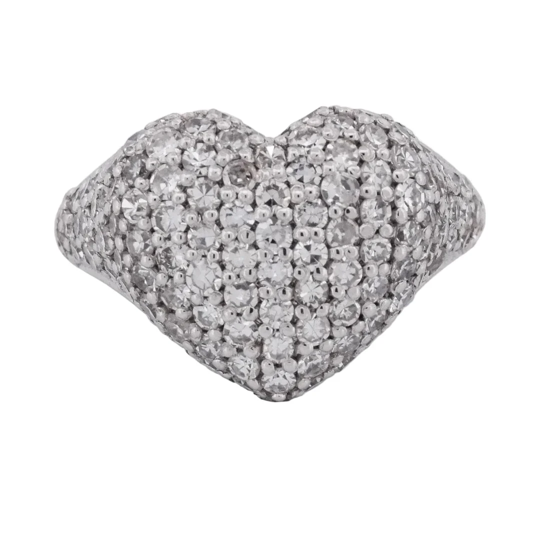 White Gold Diamond Pave Ring