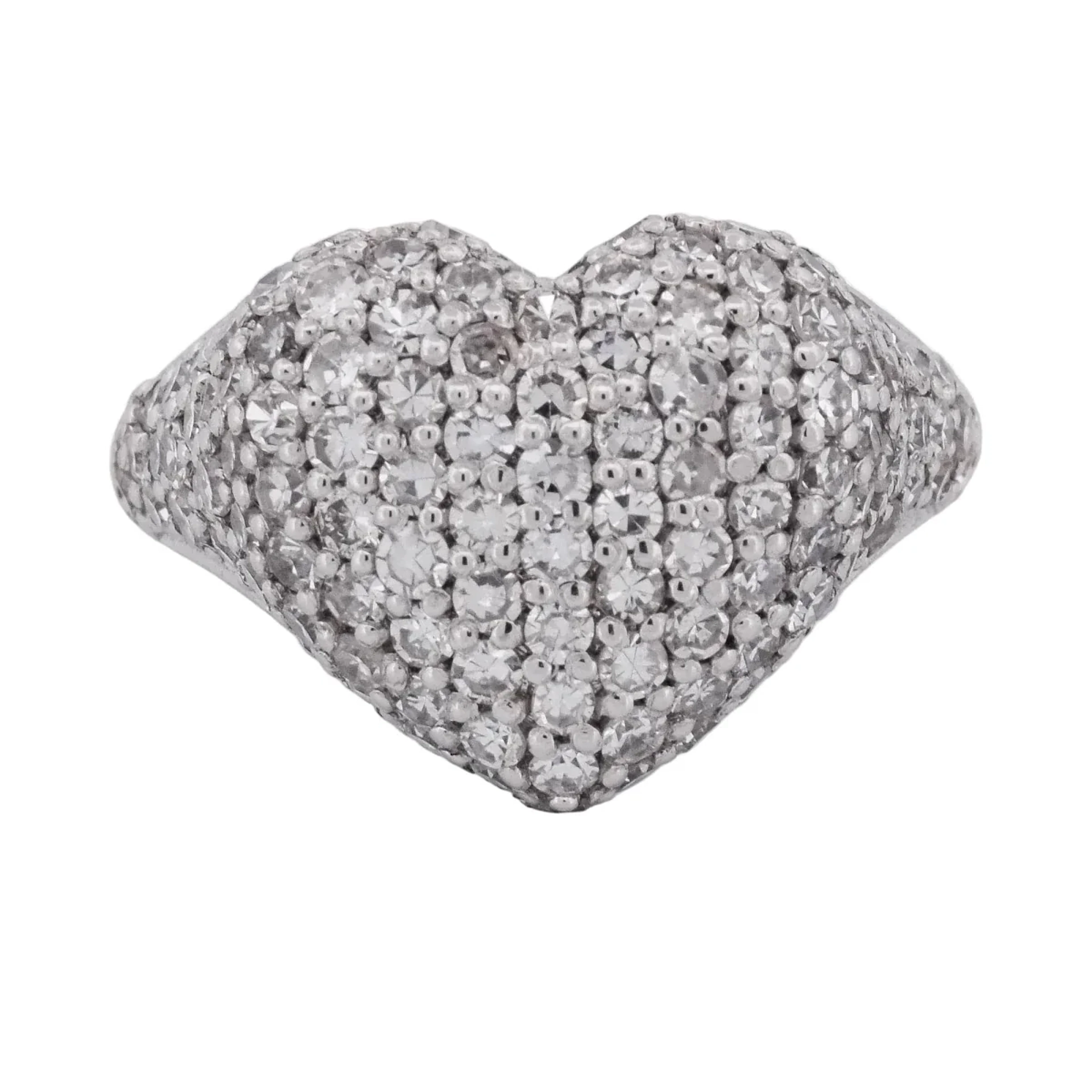 White Gold Diamond Pave Ring