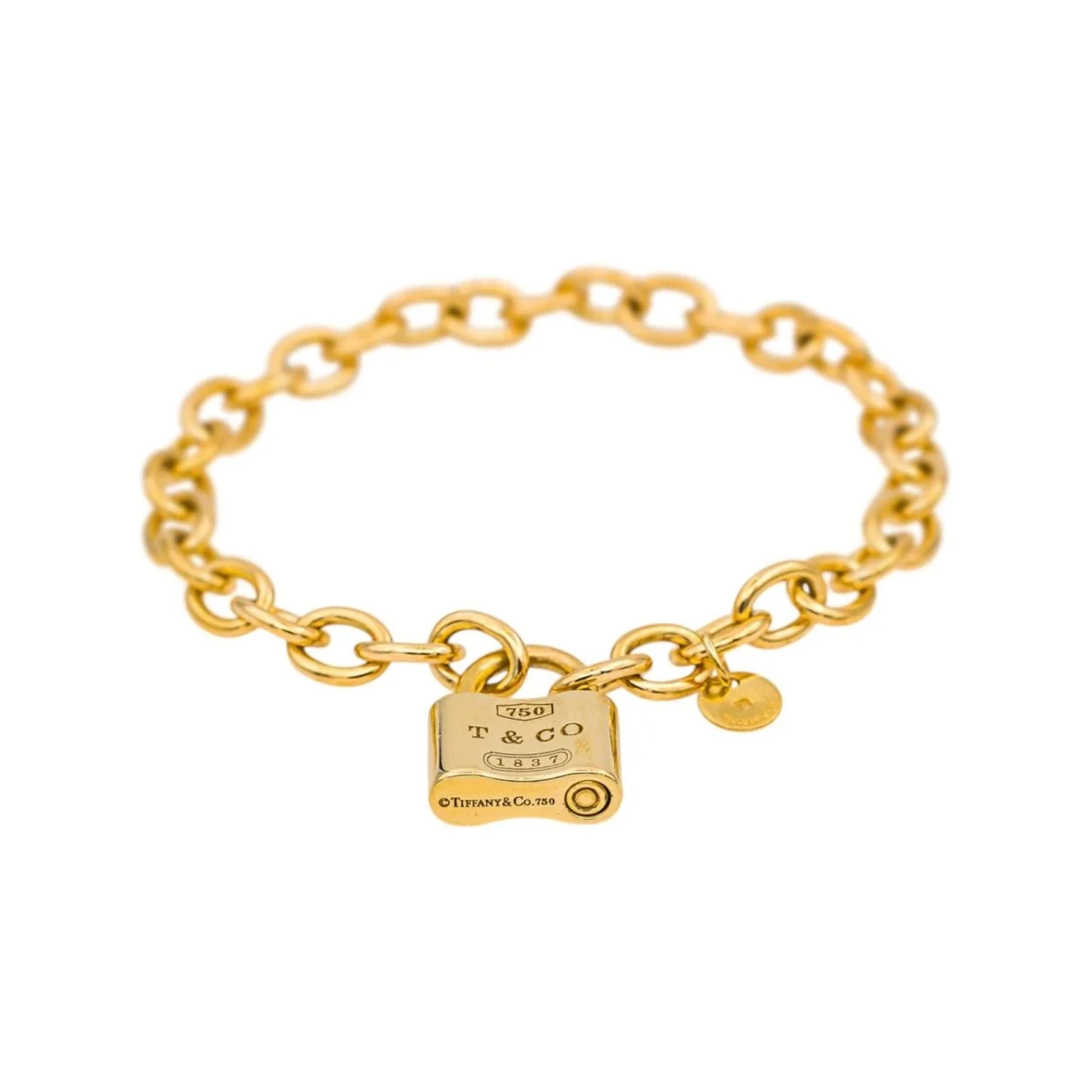Bracelet TIFFANY & CO "1837" stitch in yellow gold
