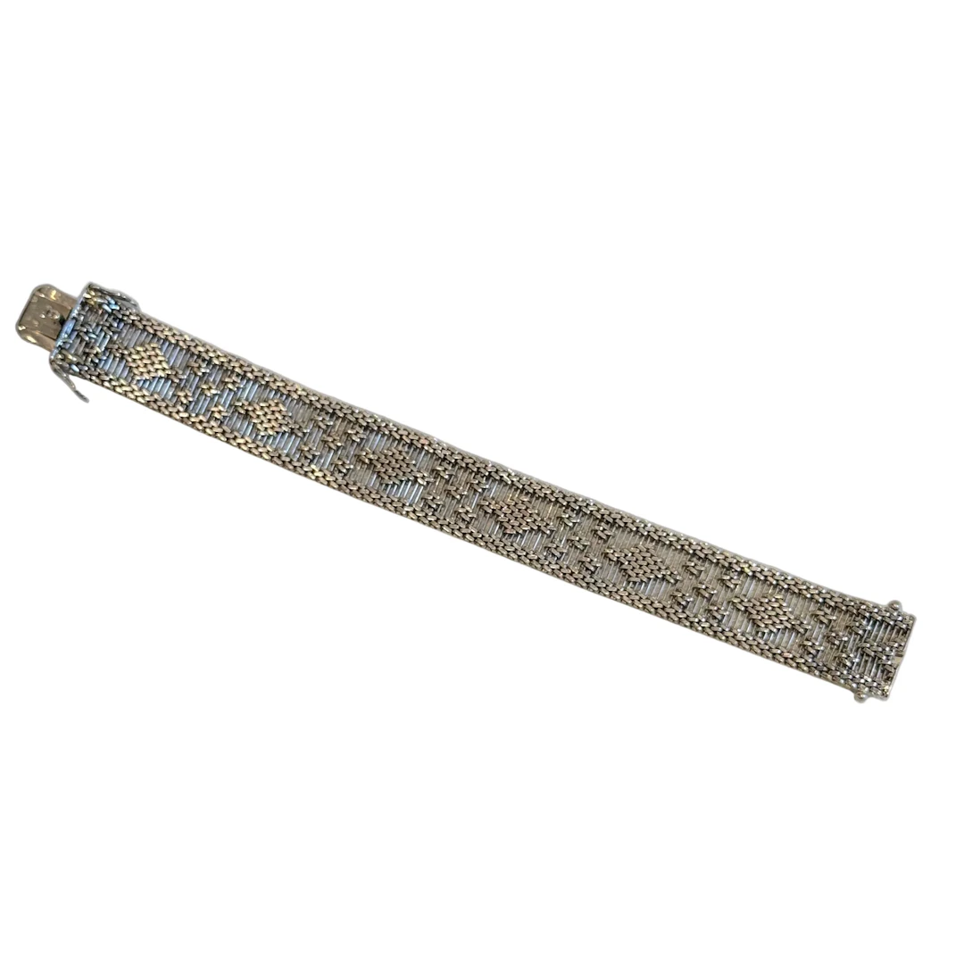 Bracelet Cuff in white gold