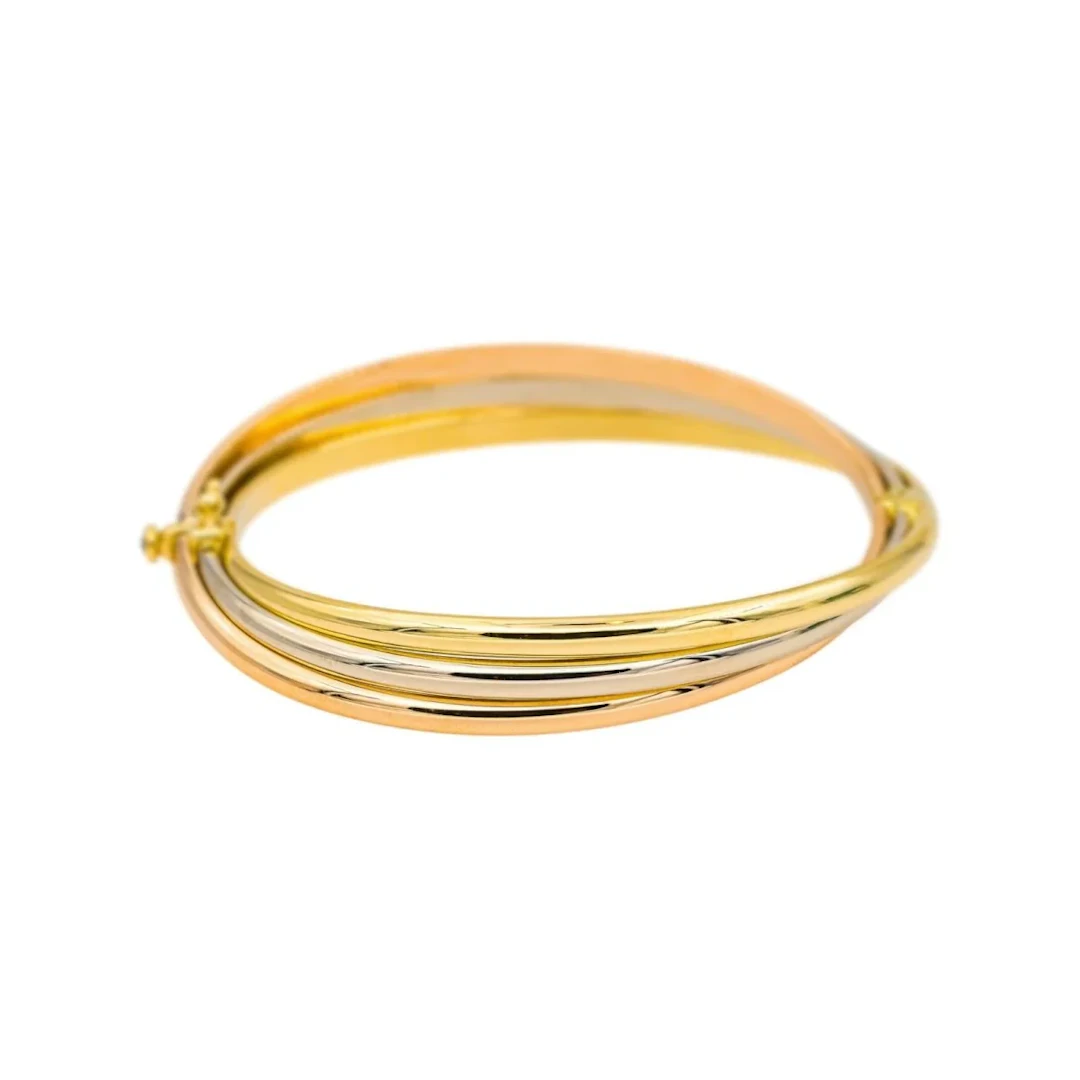 Bracelet 3 golds Yellow gold Sapphire