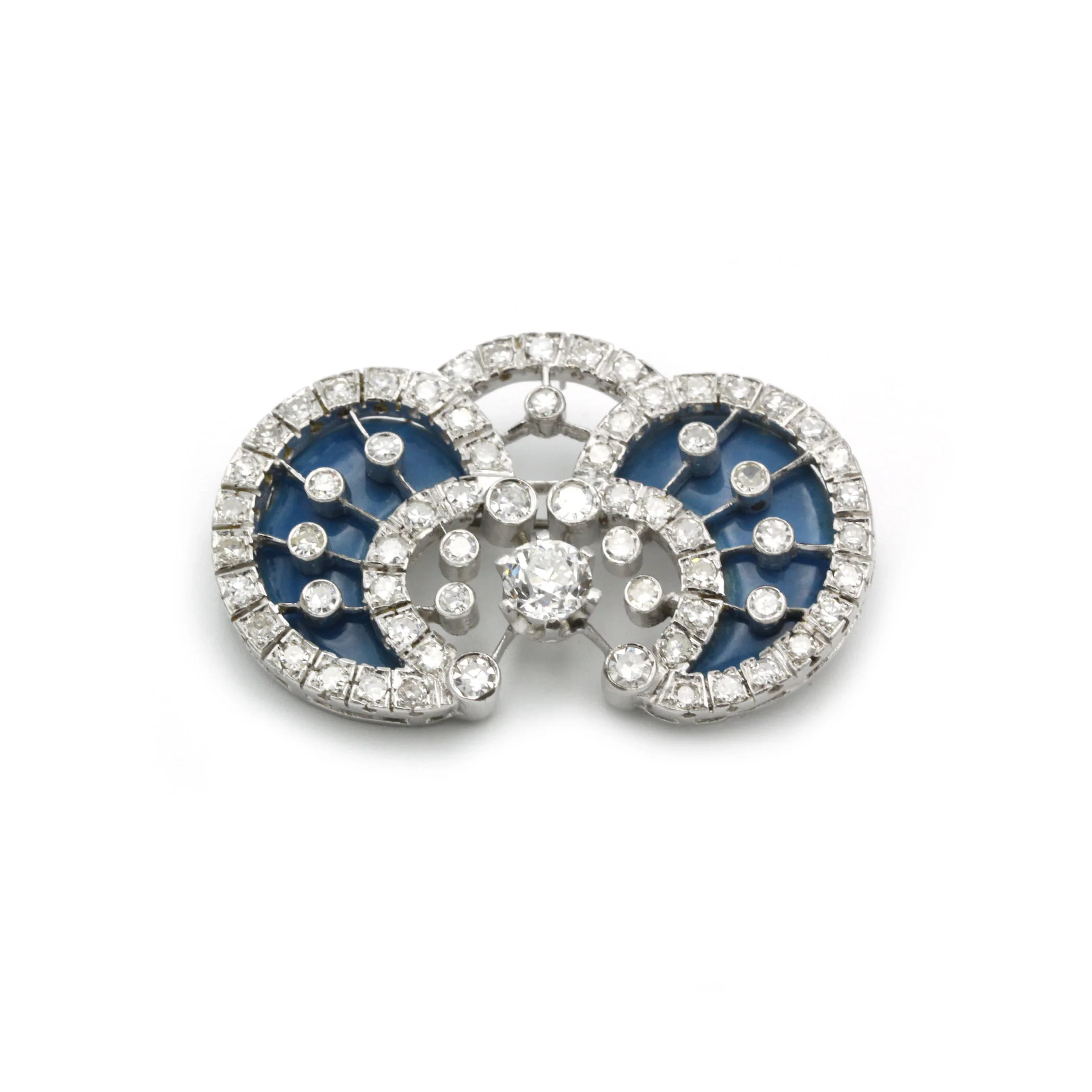 Brooch - Gold, Diamonds and Enamel