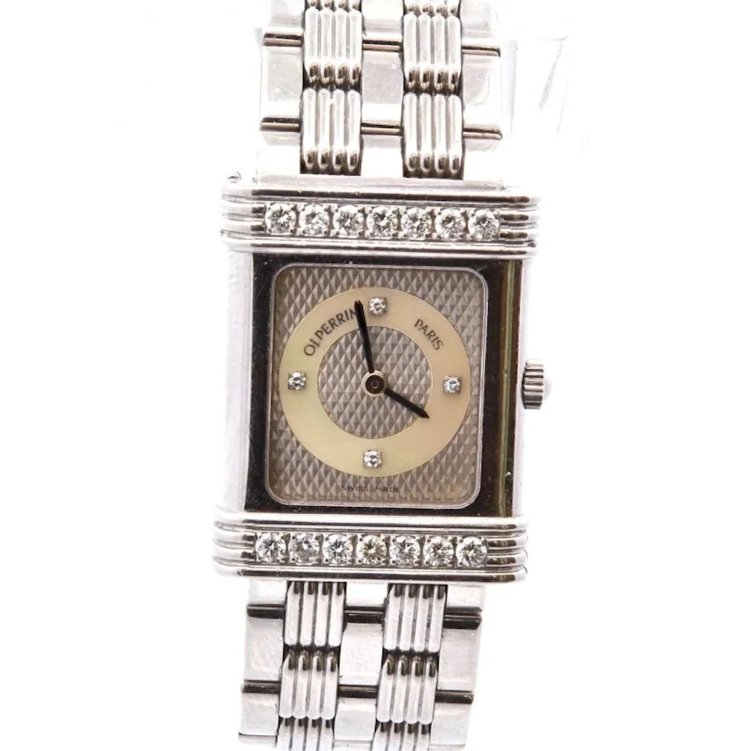 Watch OJ PERRIN in steel and diamonds