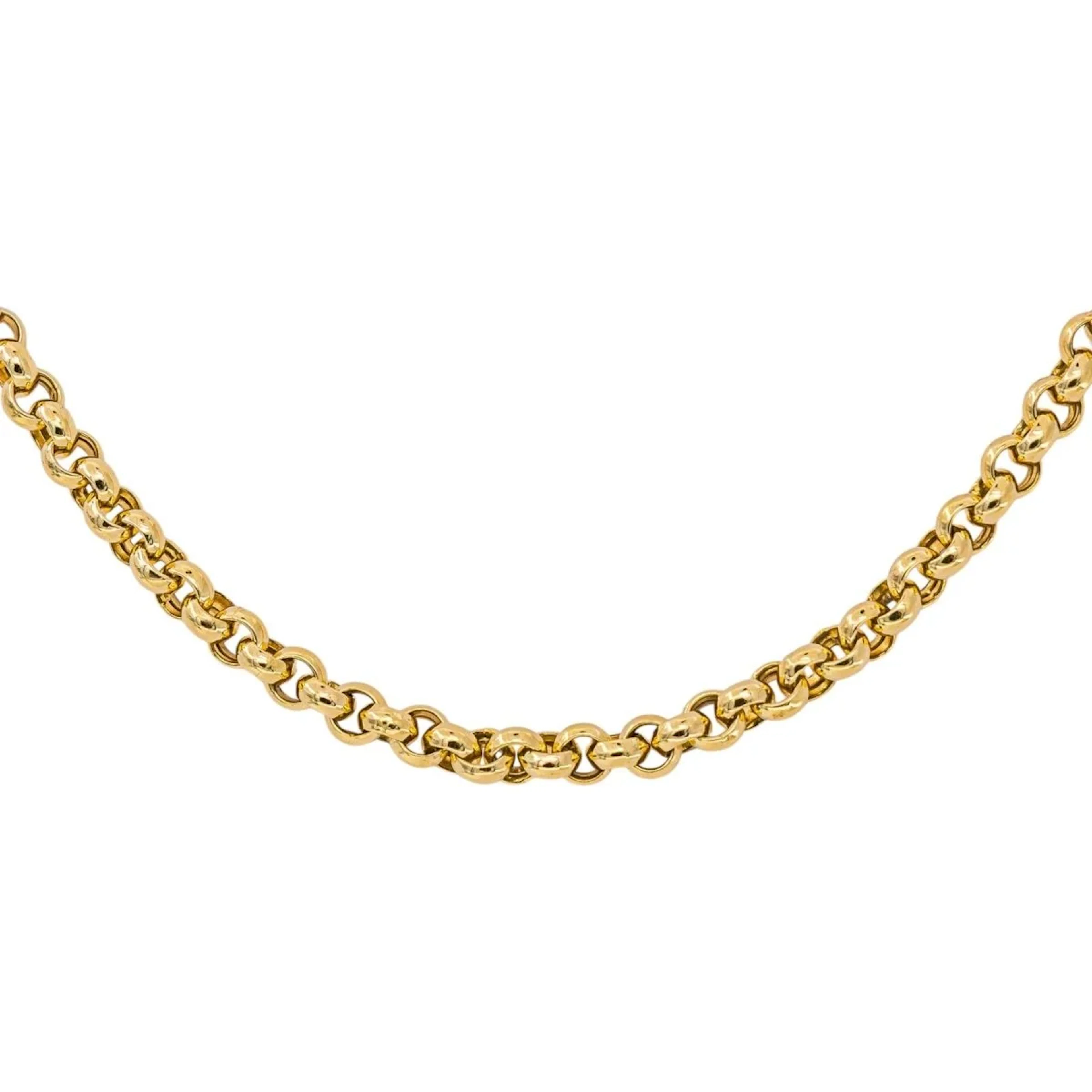 Rolo chain Necklace in Yellow gold