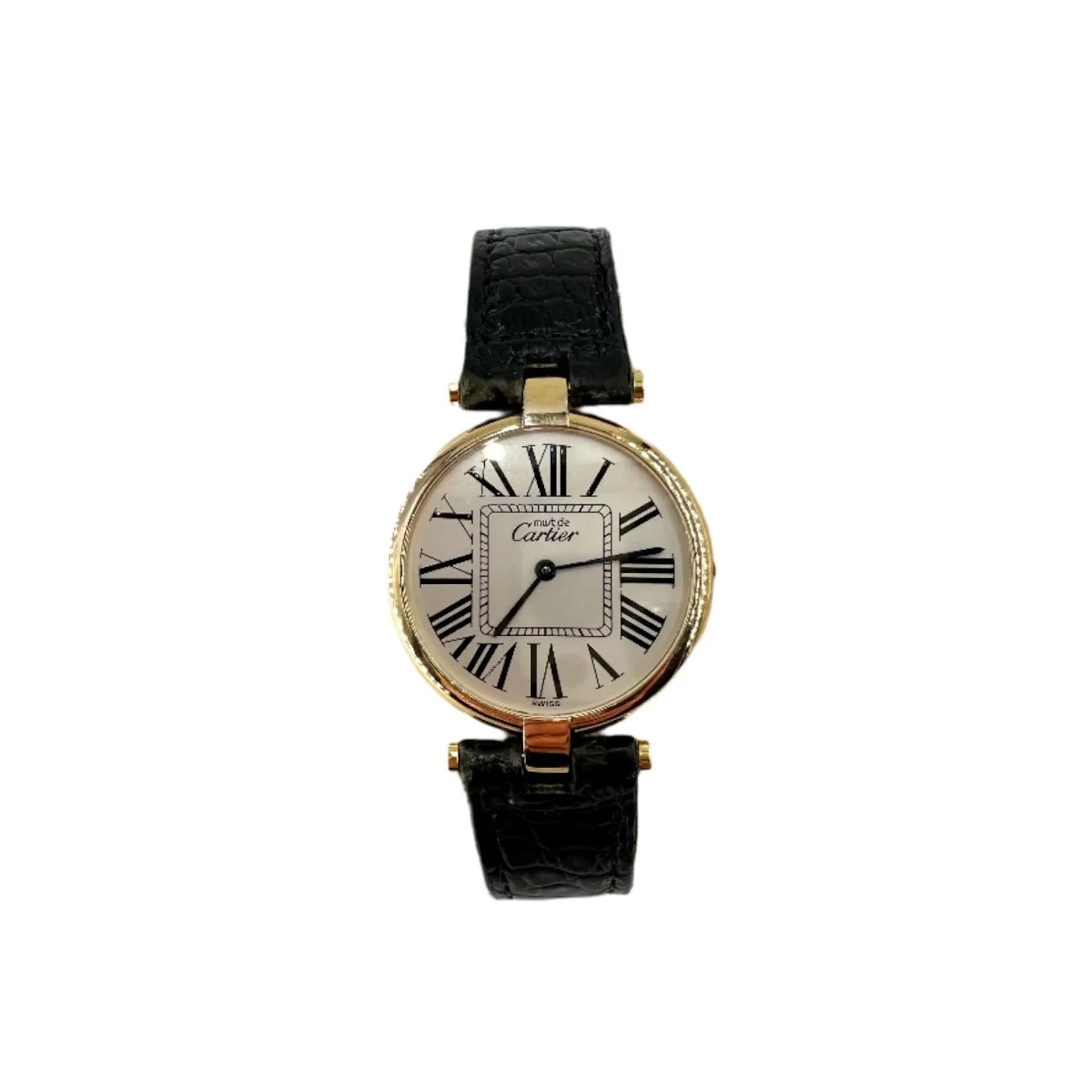 Watch CARTIER, "Must" in silver and ruddy
