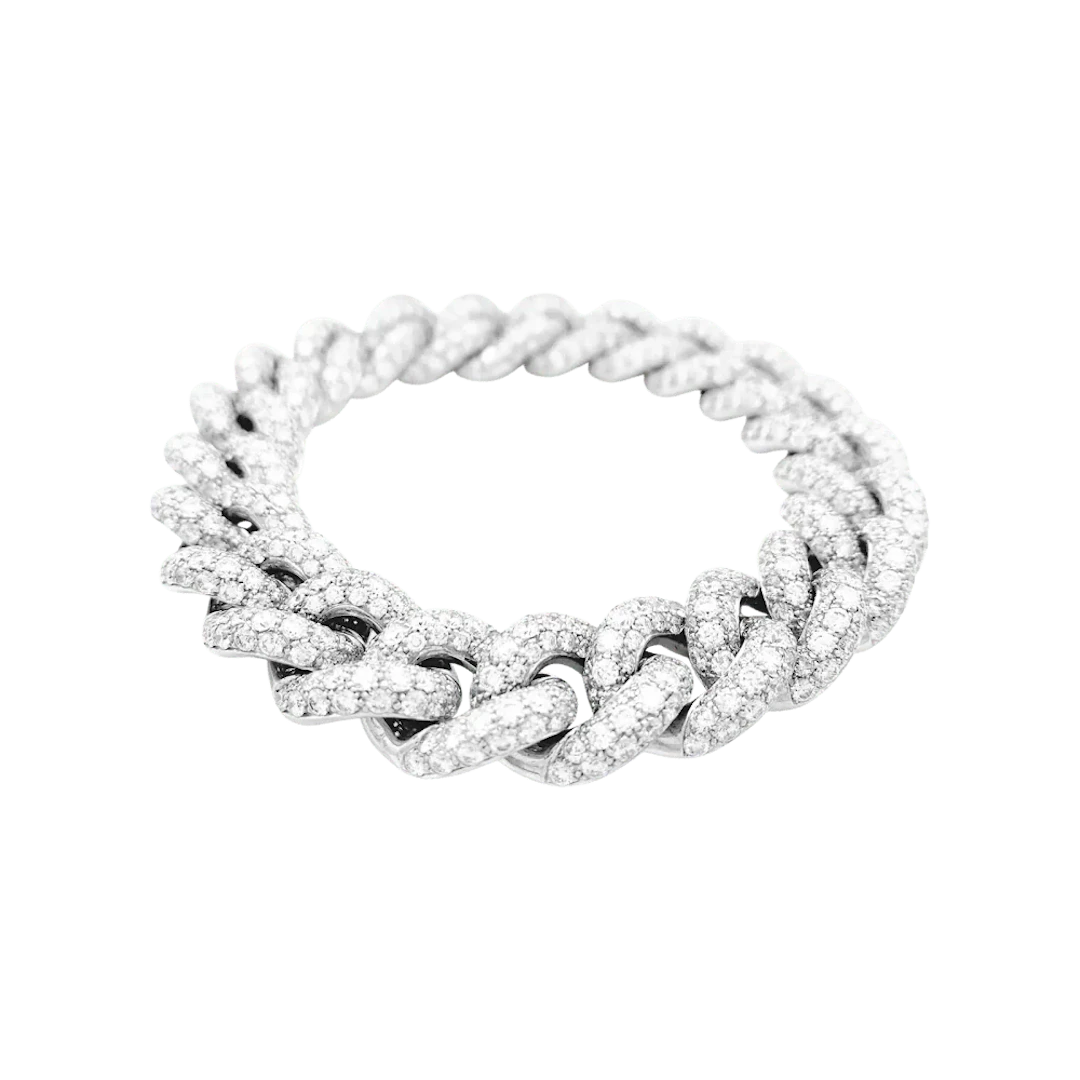 Link POMELLATO "Catene" Bracelet in White gold and Diamonds