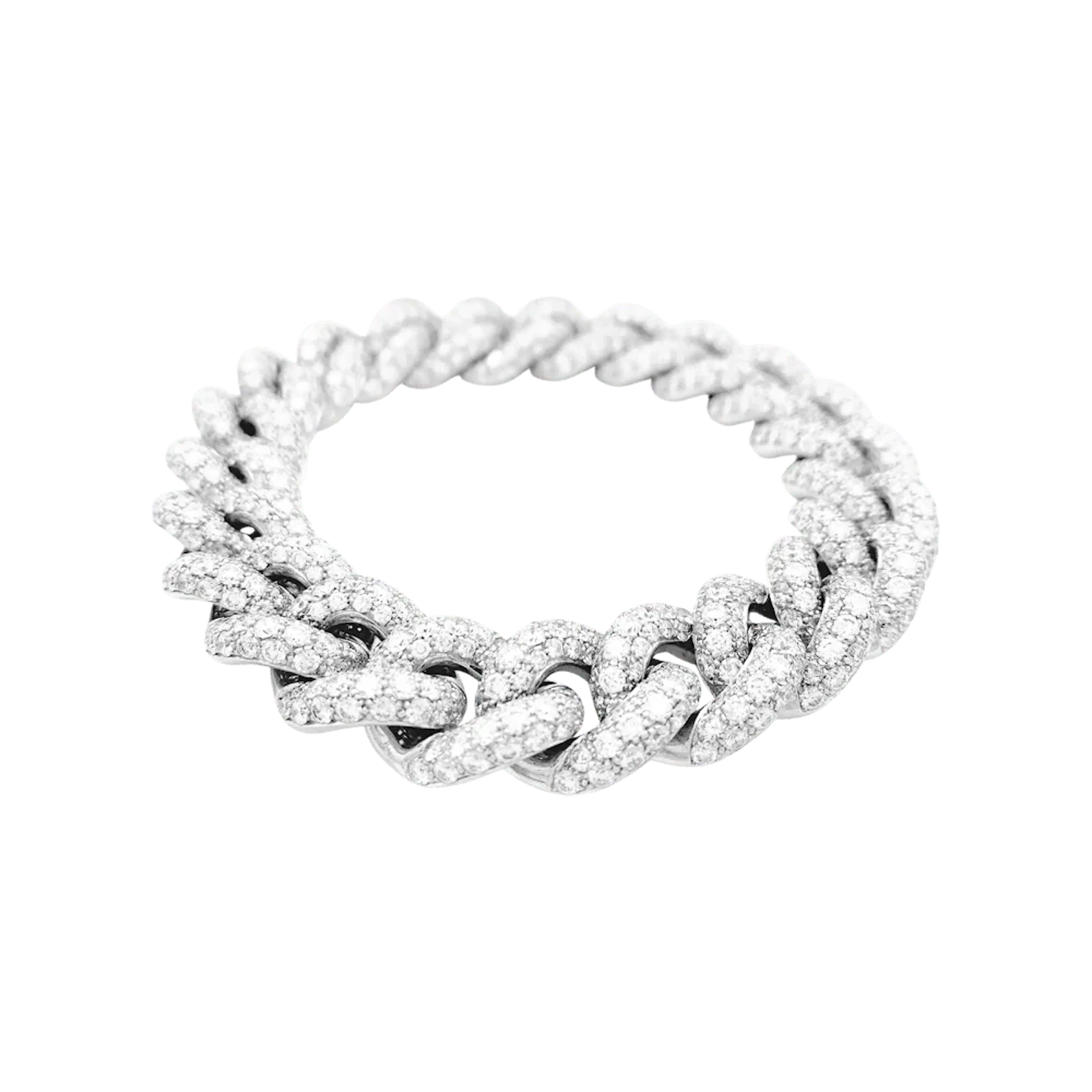 Link POMELLATO "Catene" Bracelet in White gold and Diamonds