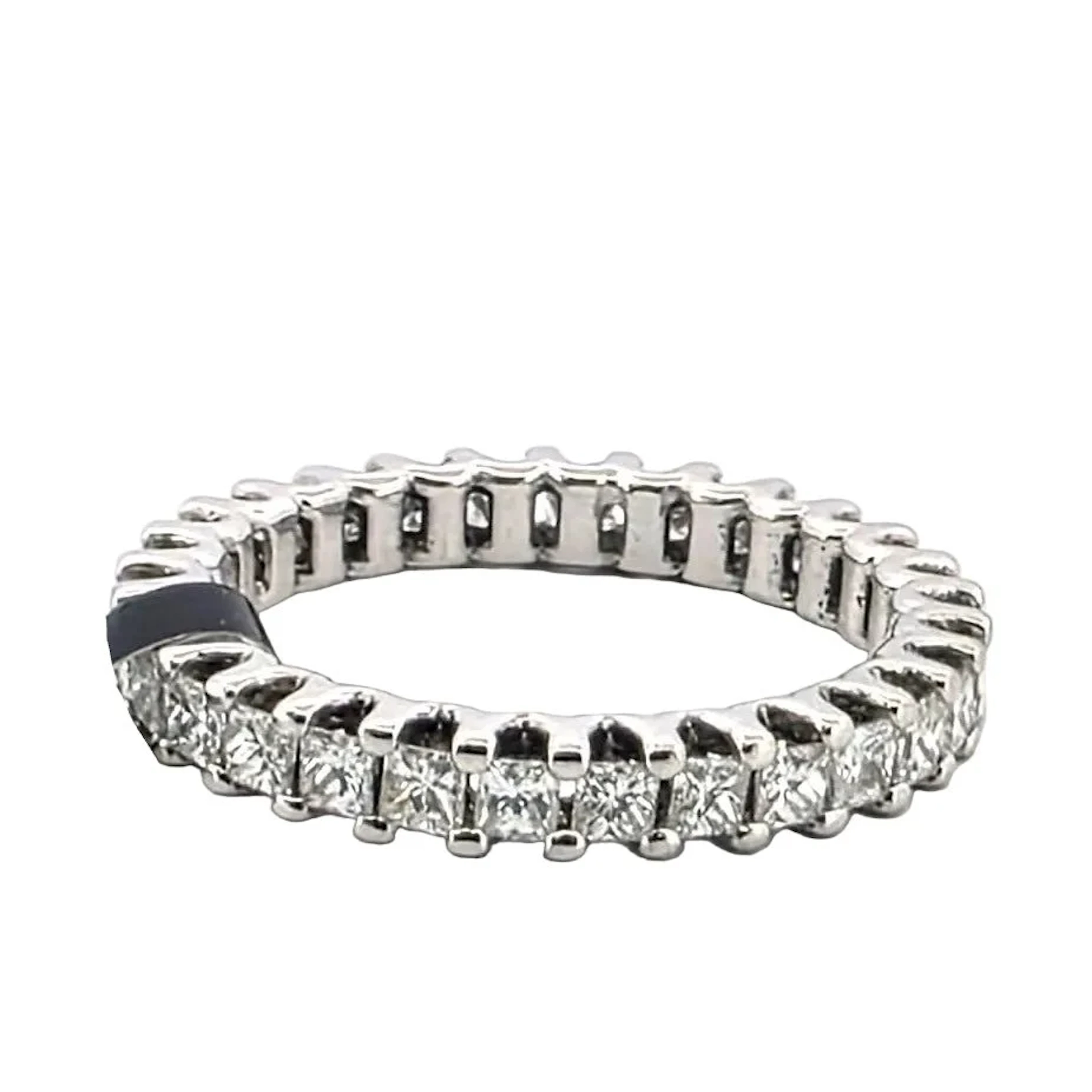White Gold and Diamond Wedding Band